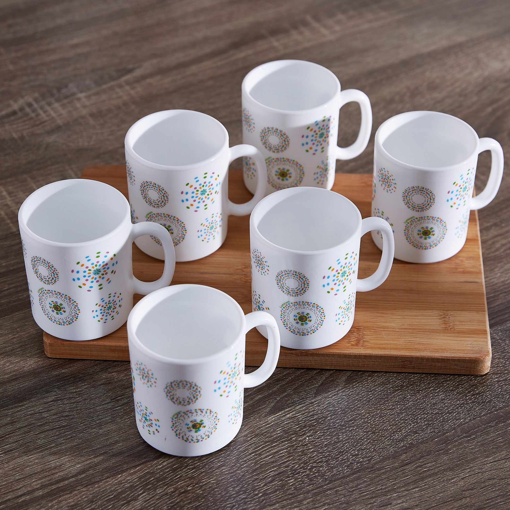 طقم مجات 6 قطع ايسانس راينبو من أكوا - 320 مل-hbxdecorandfurnishings-tabletop-crockery-image-1