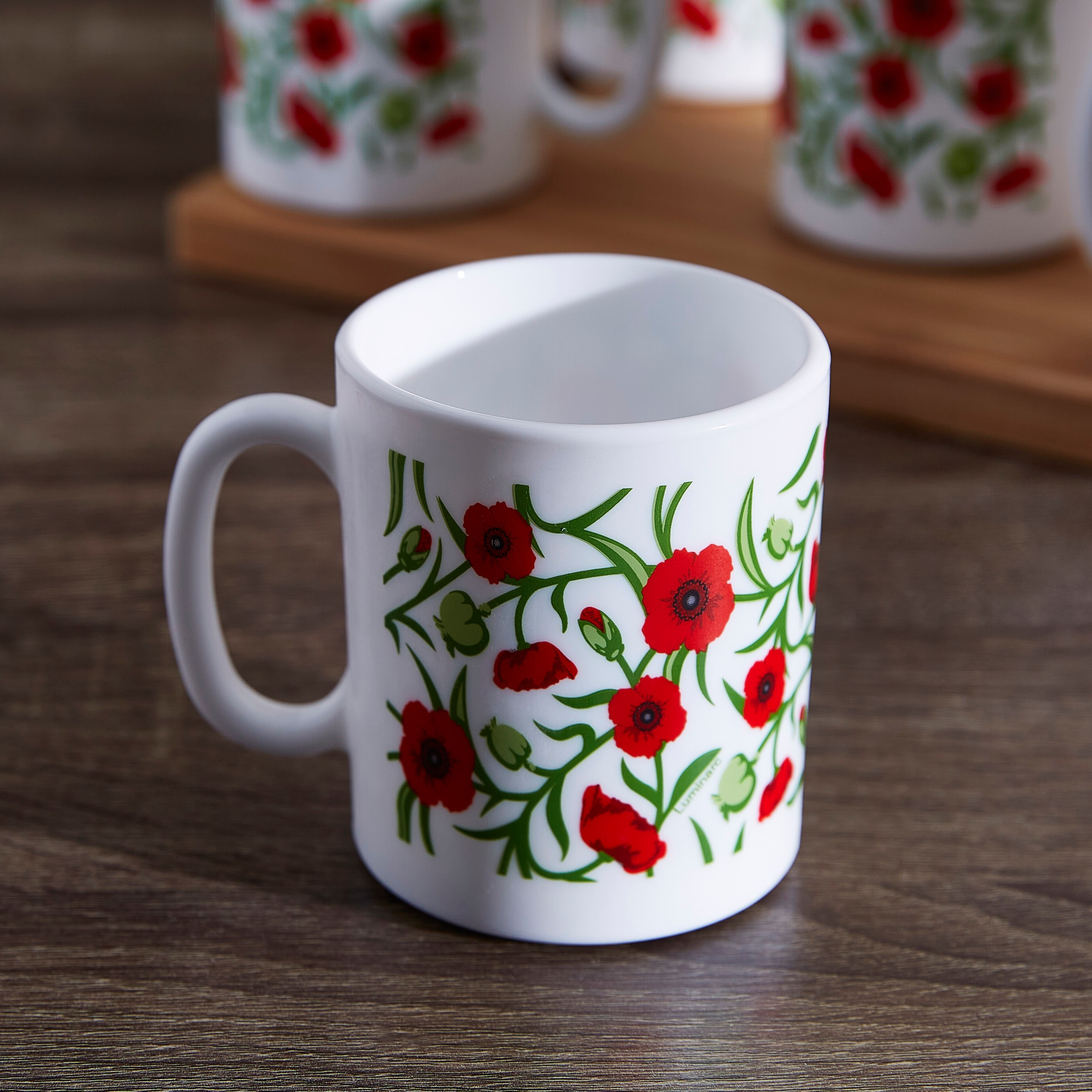 طقم مجّات 6 قطع ايسينس فريش بلومز من أكوا - 320 مل-hbxdecorandfurnishings-tabletop-crockery-image-2