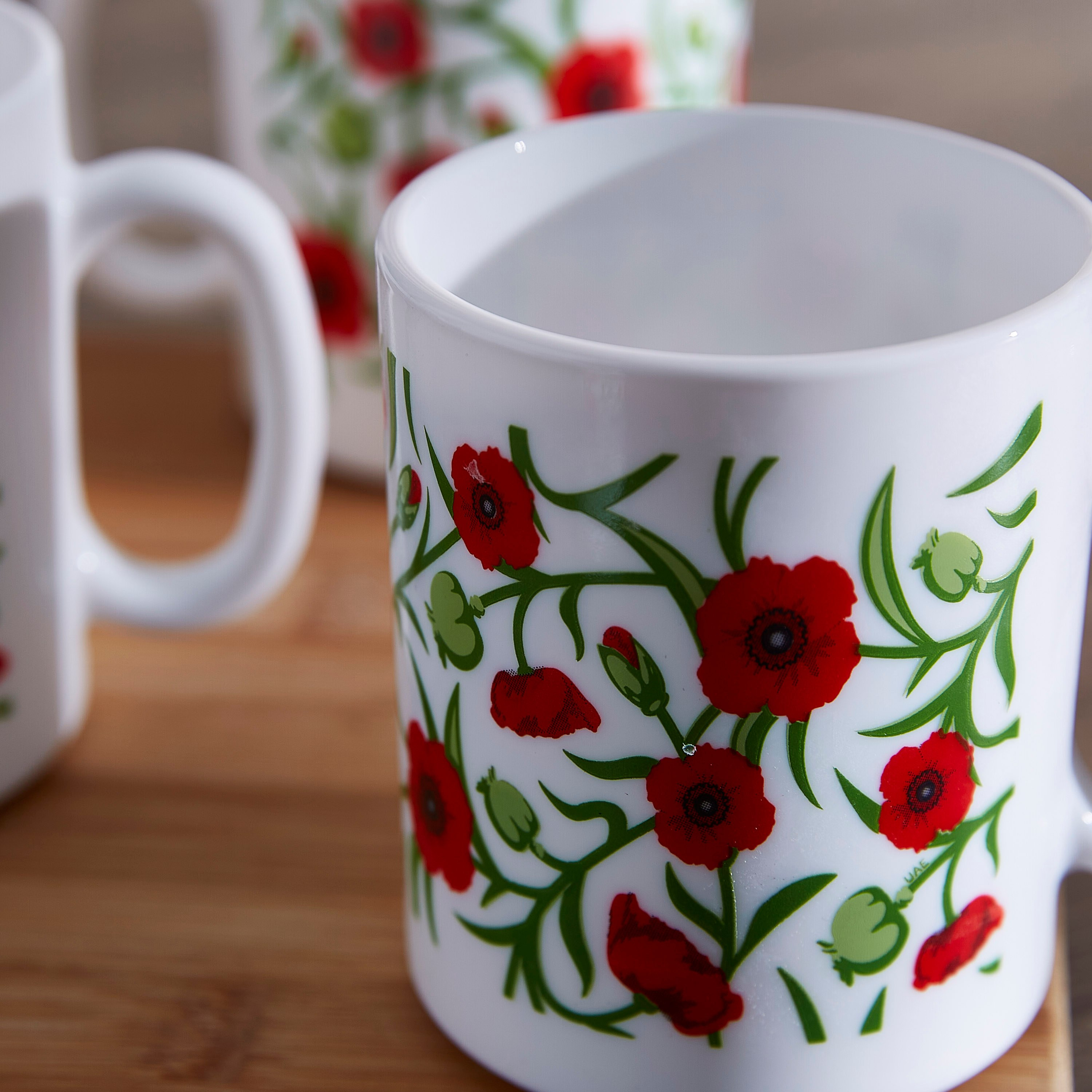 طقم مجّات 6 قطع ايسينس فريش بلومز من أكوا - 320 مل-hbxdecorandfurnishings-tabletop-crockery-image-3