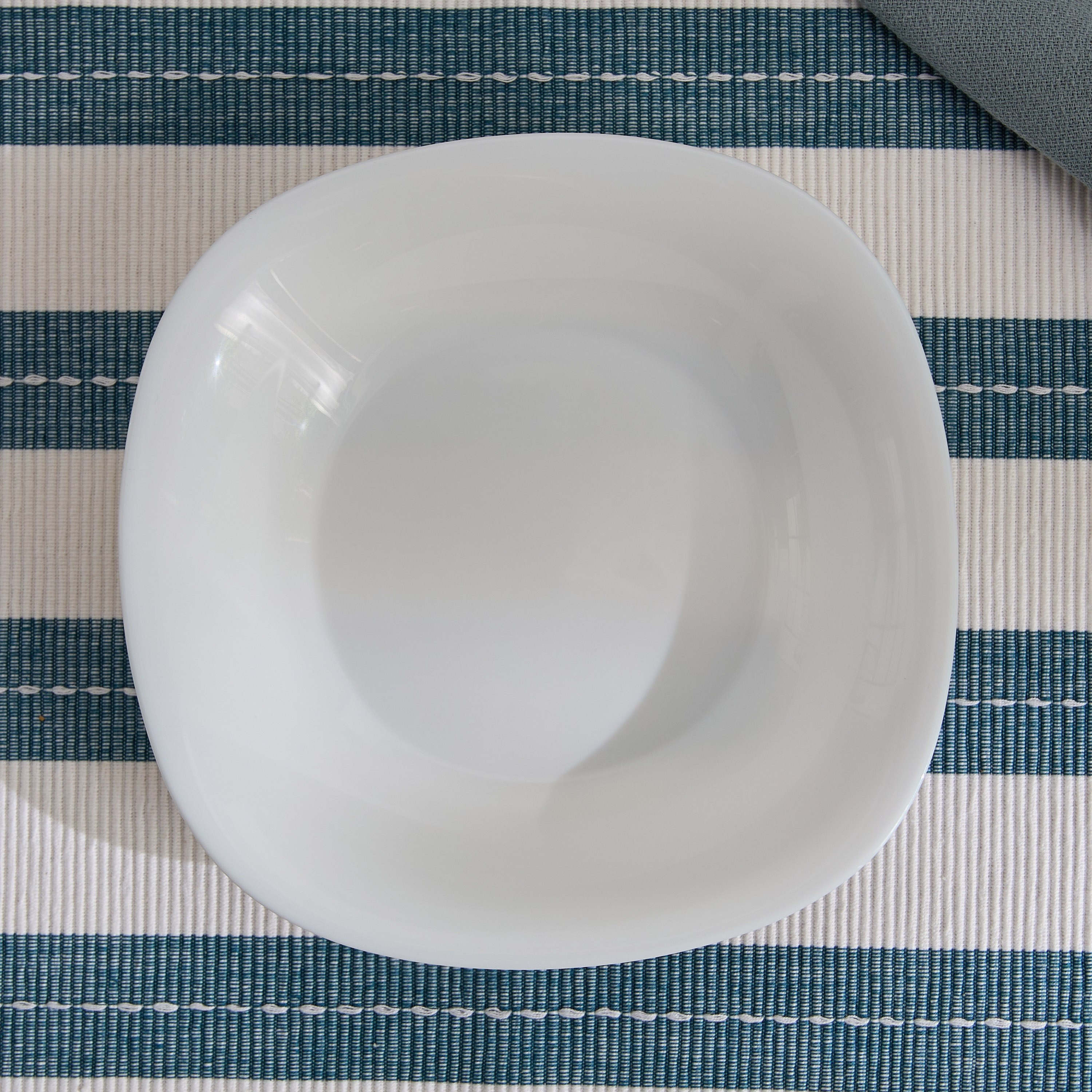 Aqua Carine Opal Square Soup Plate - 21 cm-hbxdecorandfurnishings-tabletop-crockery-image-2
