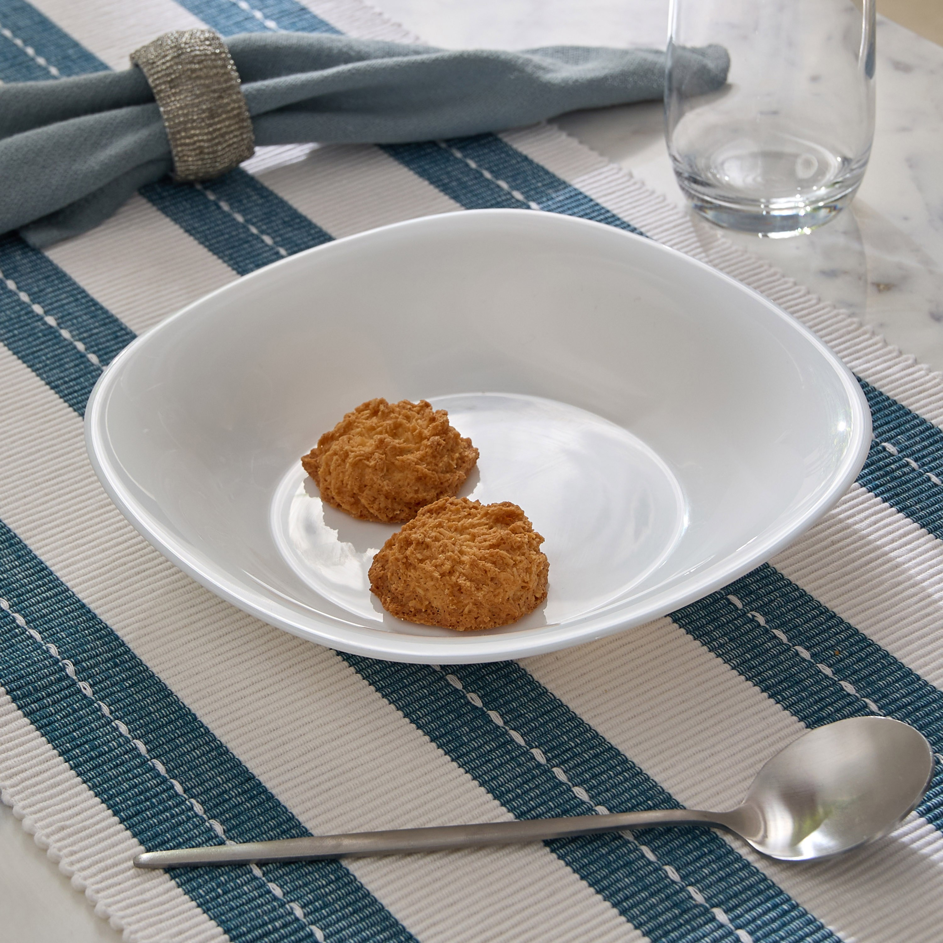 Aqua Carine Opal Square Soup Plate - 21 cm-hbxdecorandfurnishings-tabletop-crockery-image-4