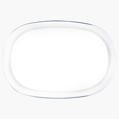 Aqua Carine Solid Oval Platter - 35 cms