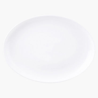 Aqua Oval Plate - 33 cms