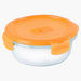 Aqua Pure Round Flat Box with Lid - 420 ml-Containers & Jars-thumbnailMobile-0