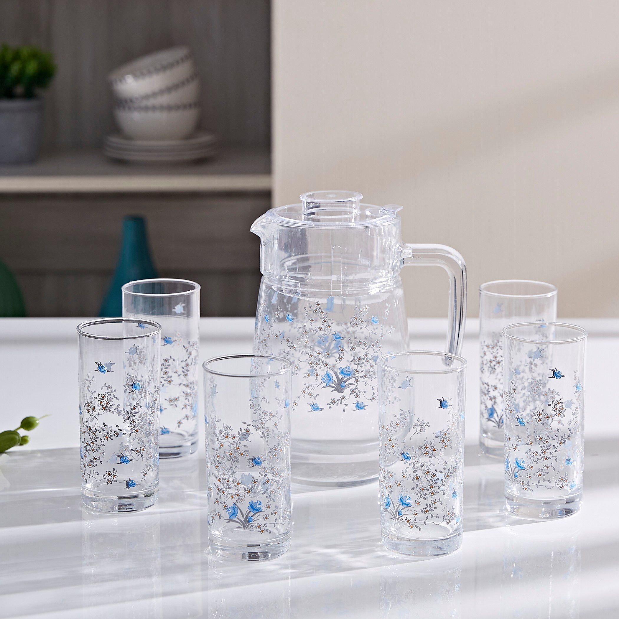 طقم أواني شرب من رومانتيك - 7 قطع-hbxhomeware-hbxkitchen-image-1