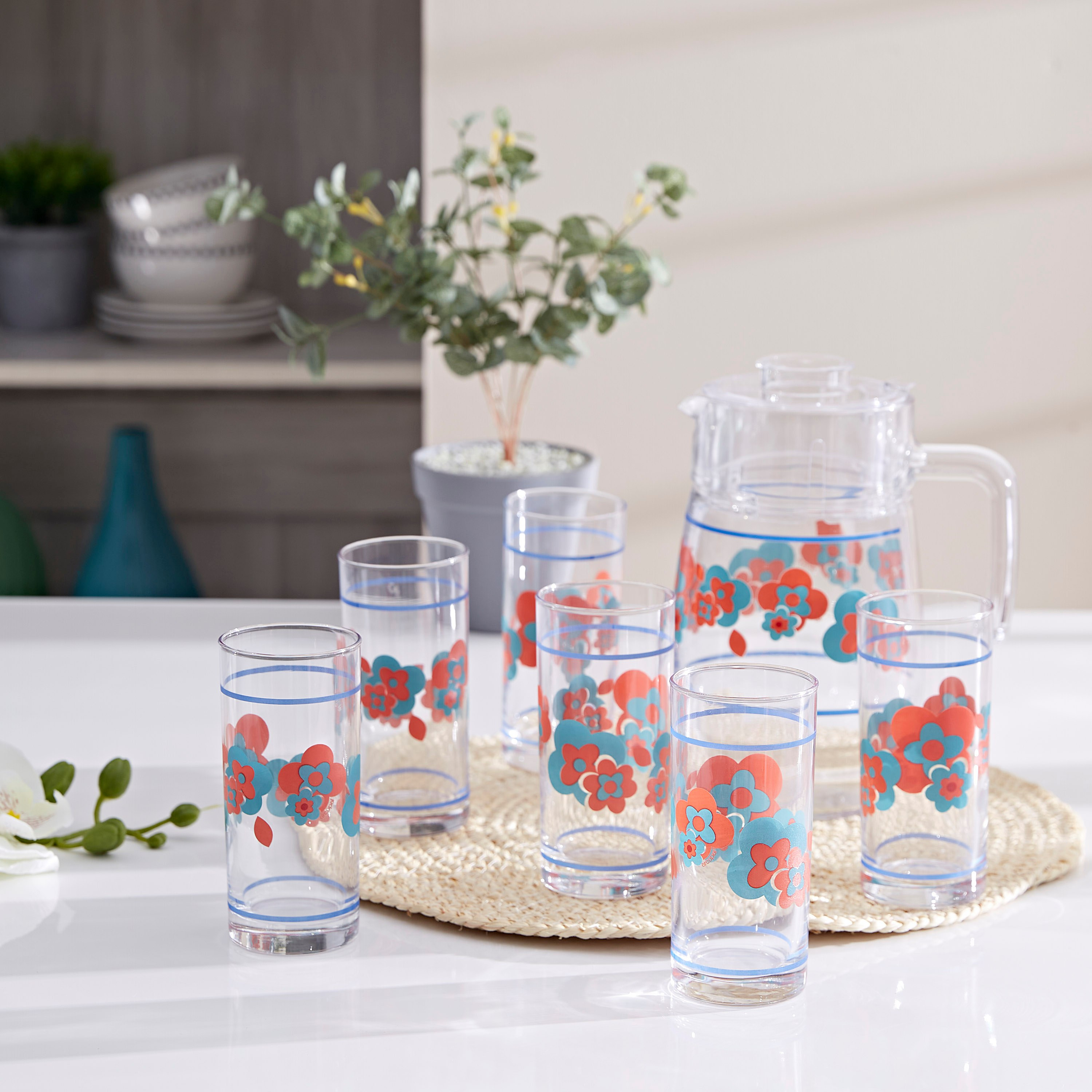 طقم أواني شرب مع إبريق من هابي دايز - 7 قطع-hbxhomeware-hbxkitchen-image-5