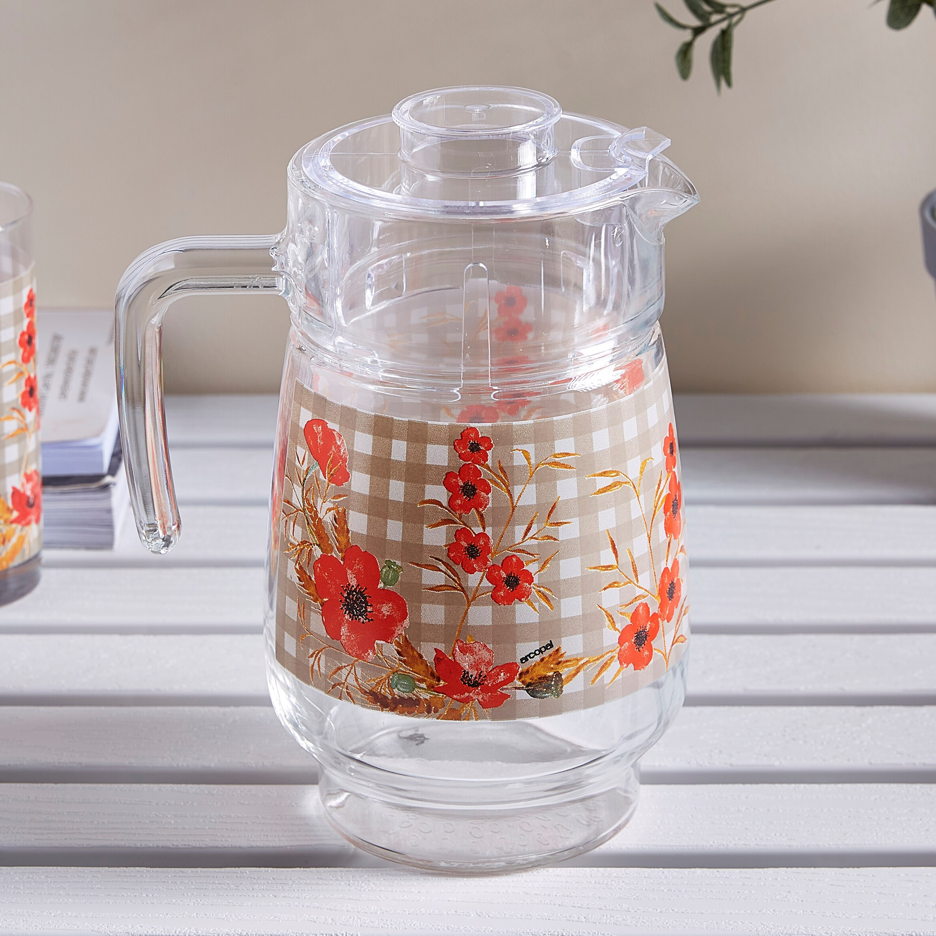 طقم أواني شرب 7 قطع ورود معتّقة-hbxhomeware-hbxkitchen-image-2