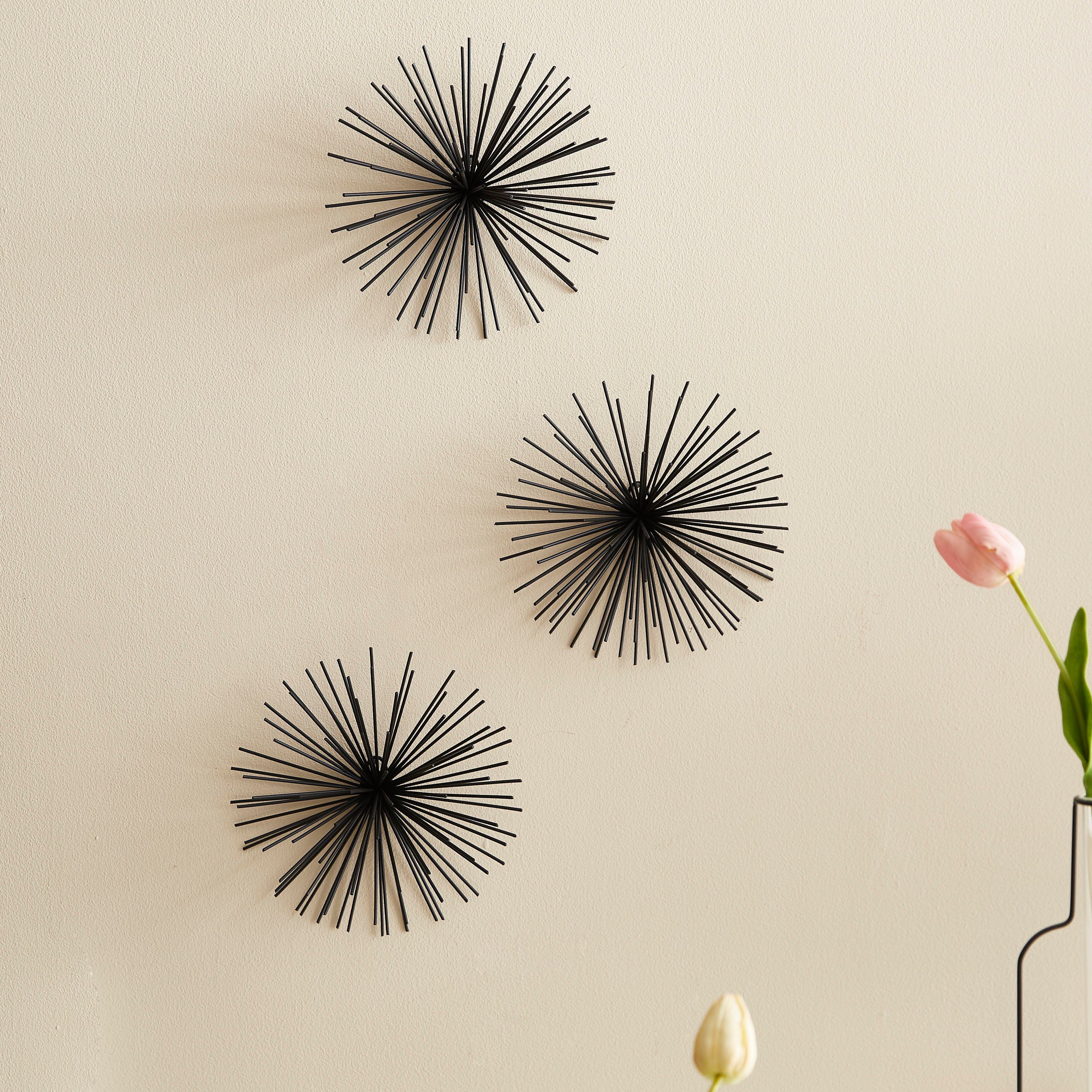 Shiraz Metal Spike Decorative Wall Art - Set of 3-hbxlivingroom-walldecor-wallart-image-1