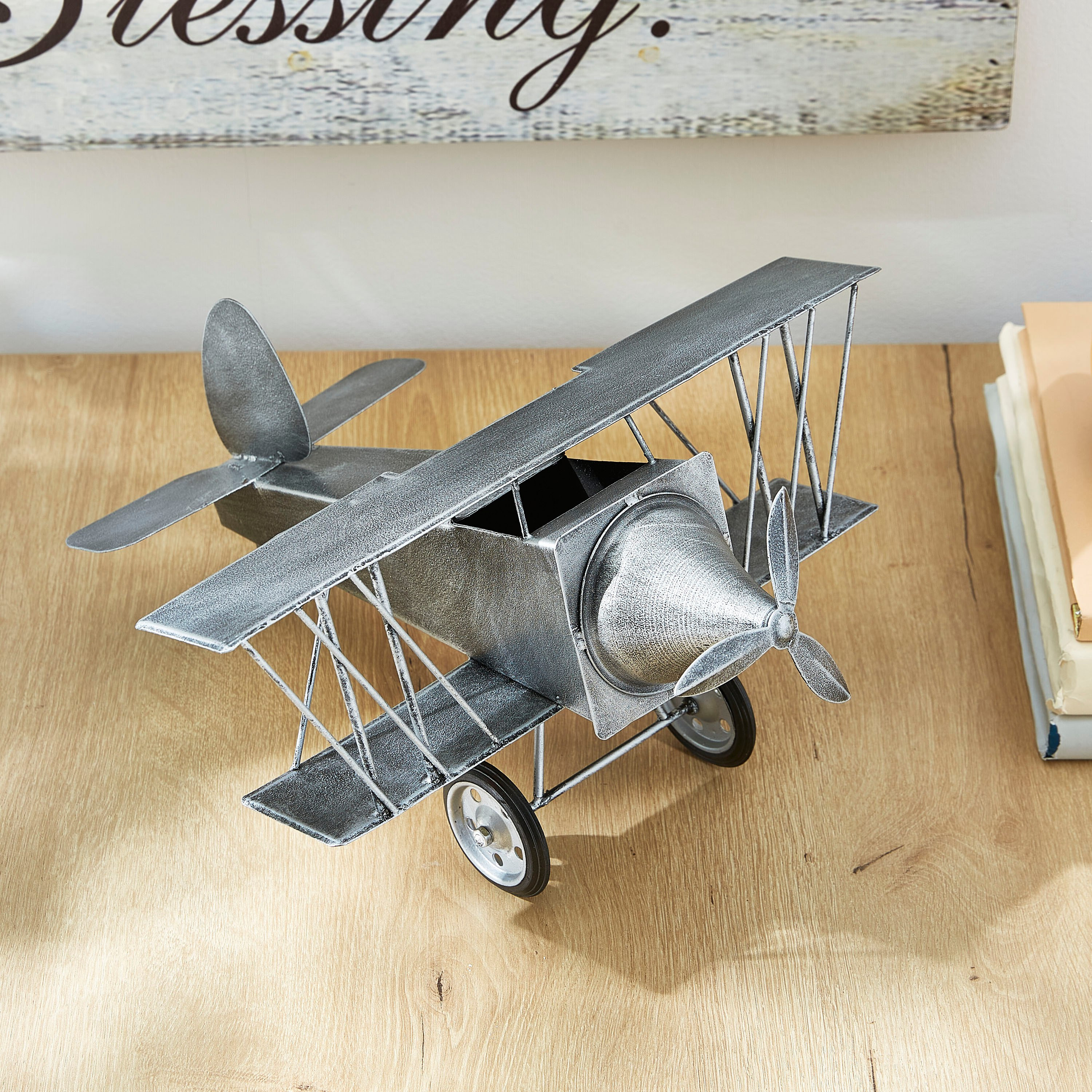 طائرة ديكور معدنية معتّقة - زهارا-hbxhomeware-homedecor-figurinesandornaments-image-2