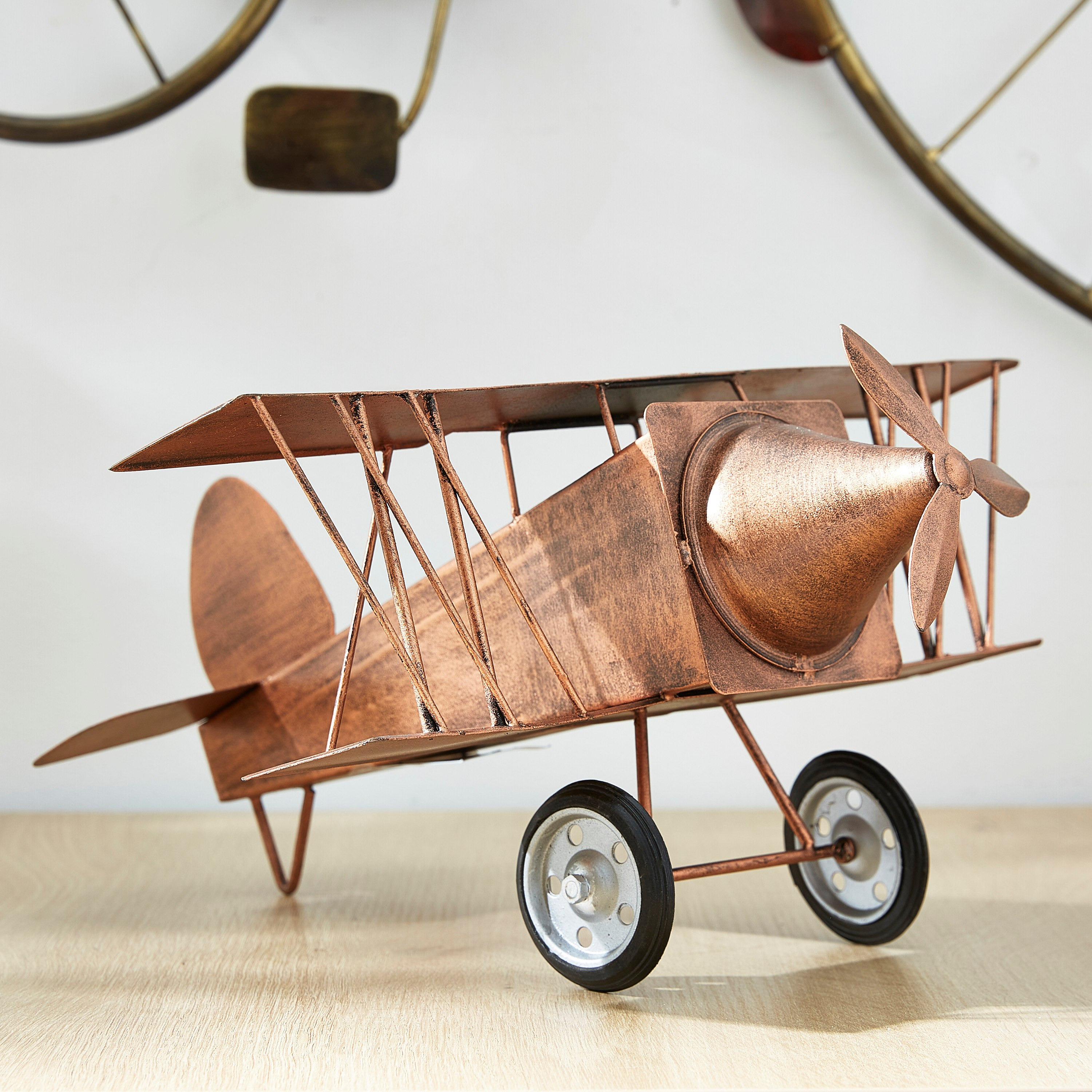 طائرة ديكور معدنية معتّقة - زهارا-hbxhomeware-homedecor-figurinesandornaments-image-1