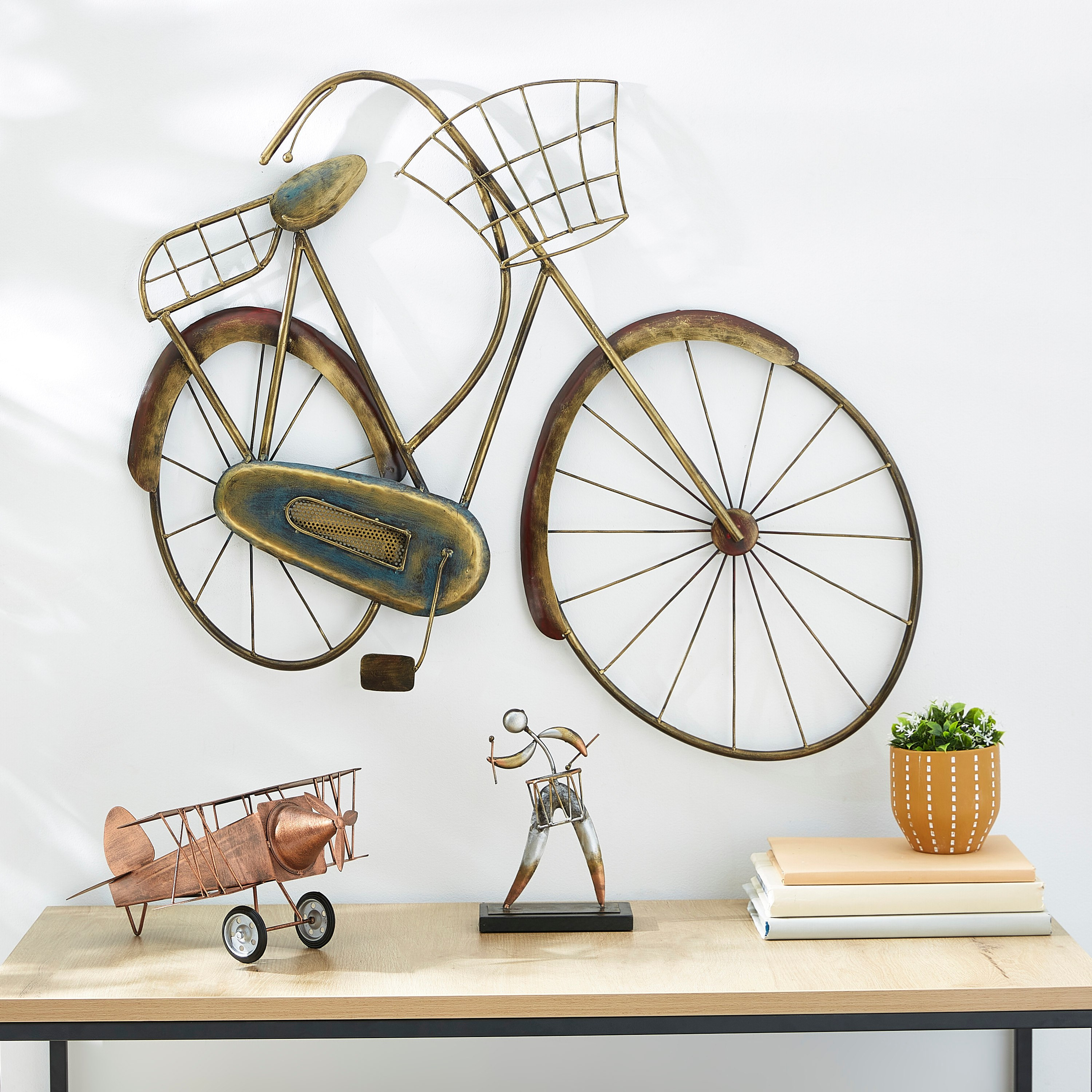 طائرة ديكور معدنية معتّقة - زهارا-hbxhomeware-homedecor-figurinesandornaments-image-4