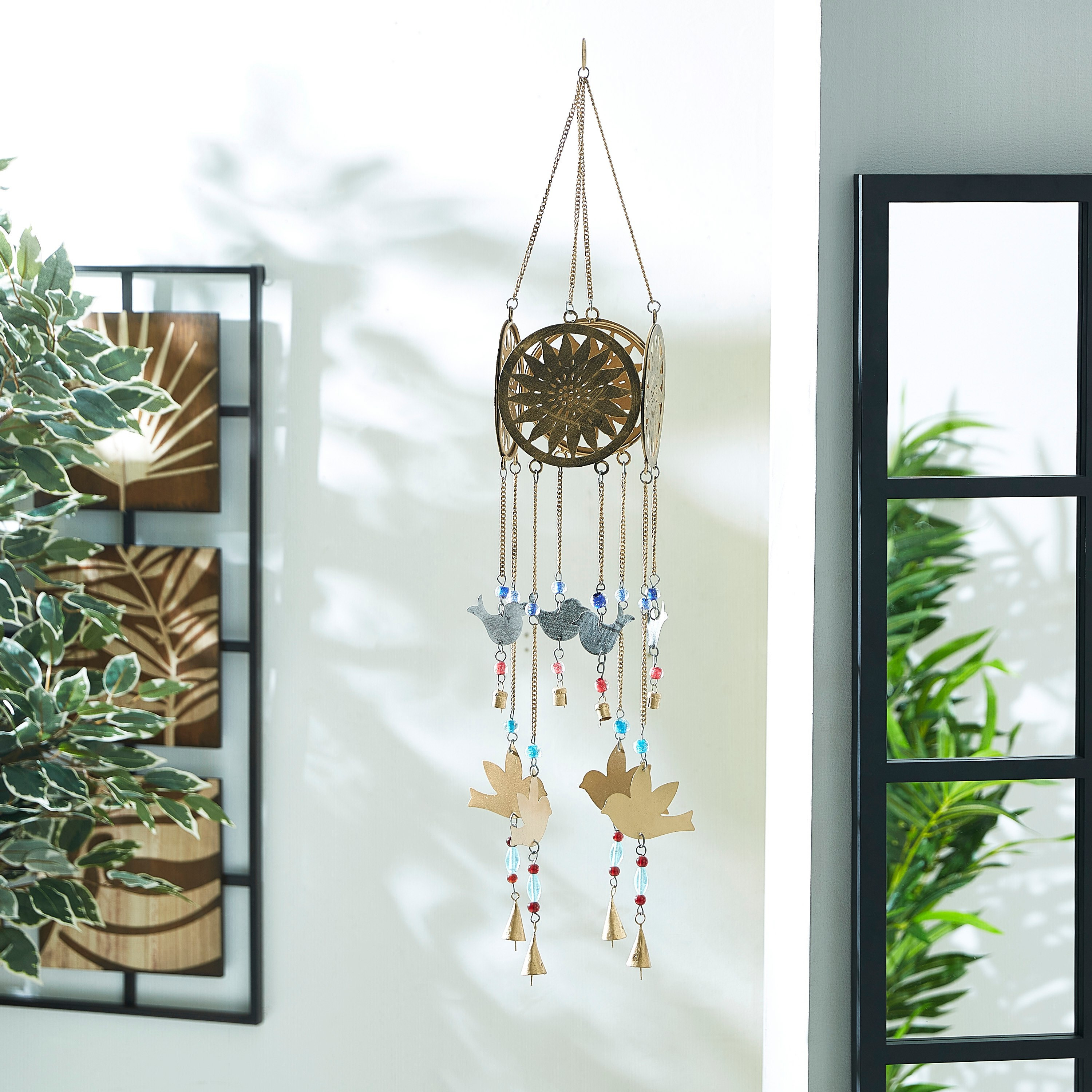 قطعة ديكور معدنية بتصميم طيور في حلقة زهرة - زهارا-hbxhomeware-homedecor-figurinesandornaments-image-1