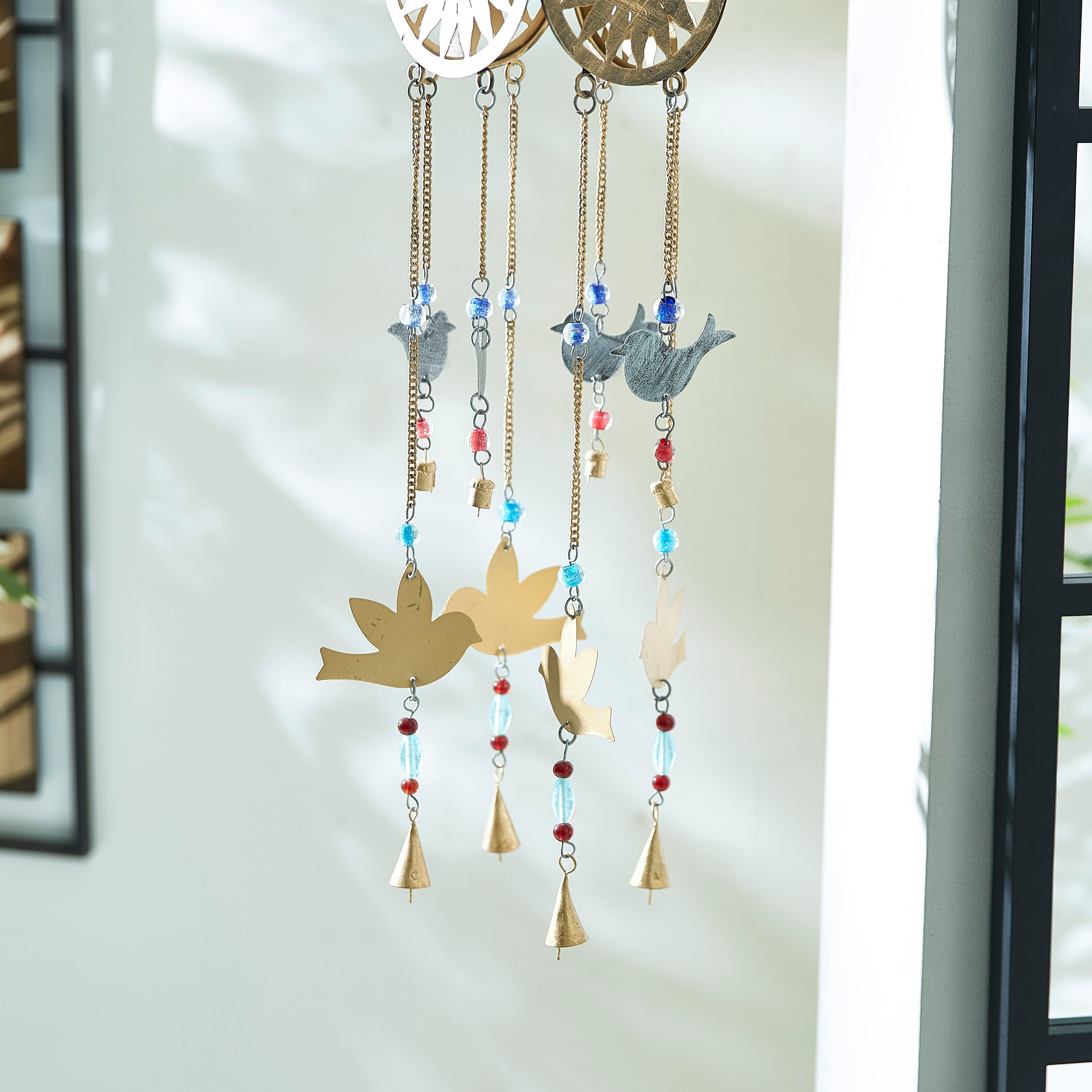 قطعة ديكور معدنية بتصميم طيور في حلقة زهرة - زهارا-hbxhomeware-homedecor-figurinesandornaments-image-3