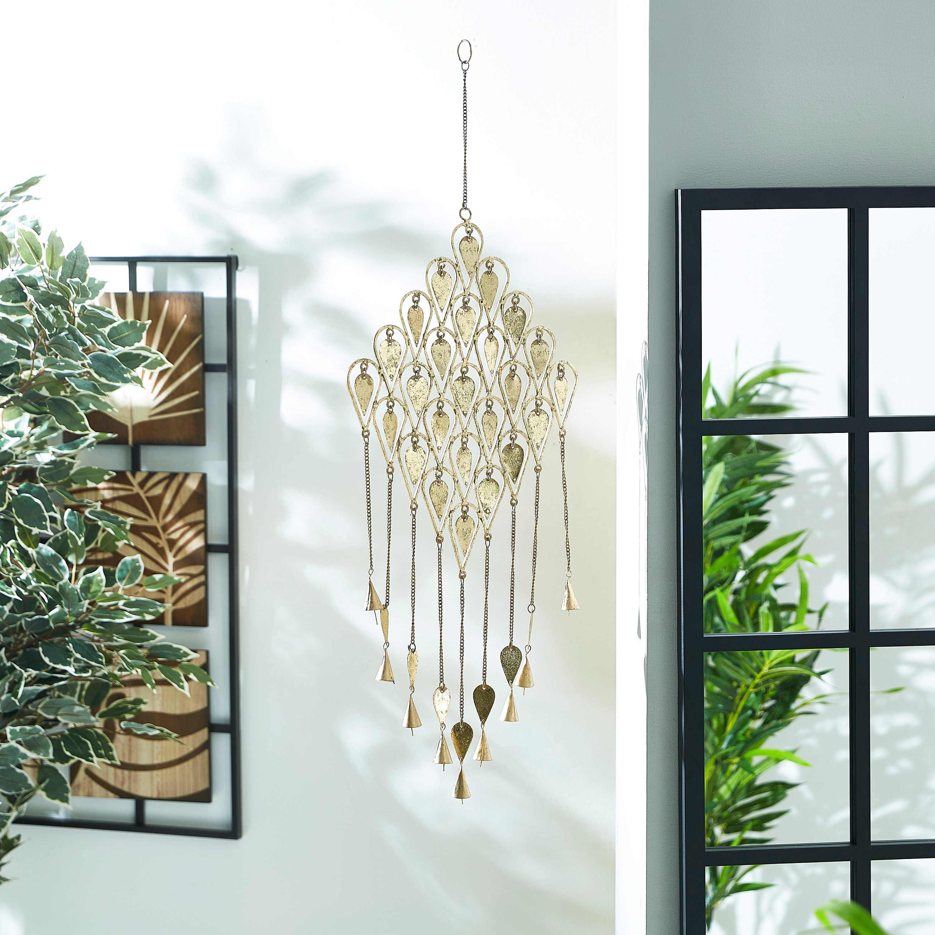 جرس ريح ذهبي معدني من زهارا-hbxhomeware-homedecor-figurinesandornaments-image-1