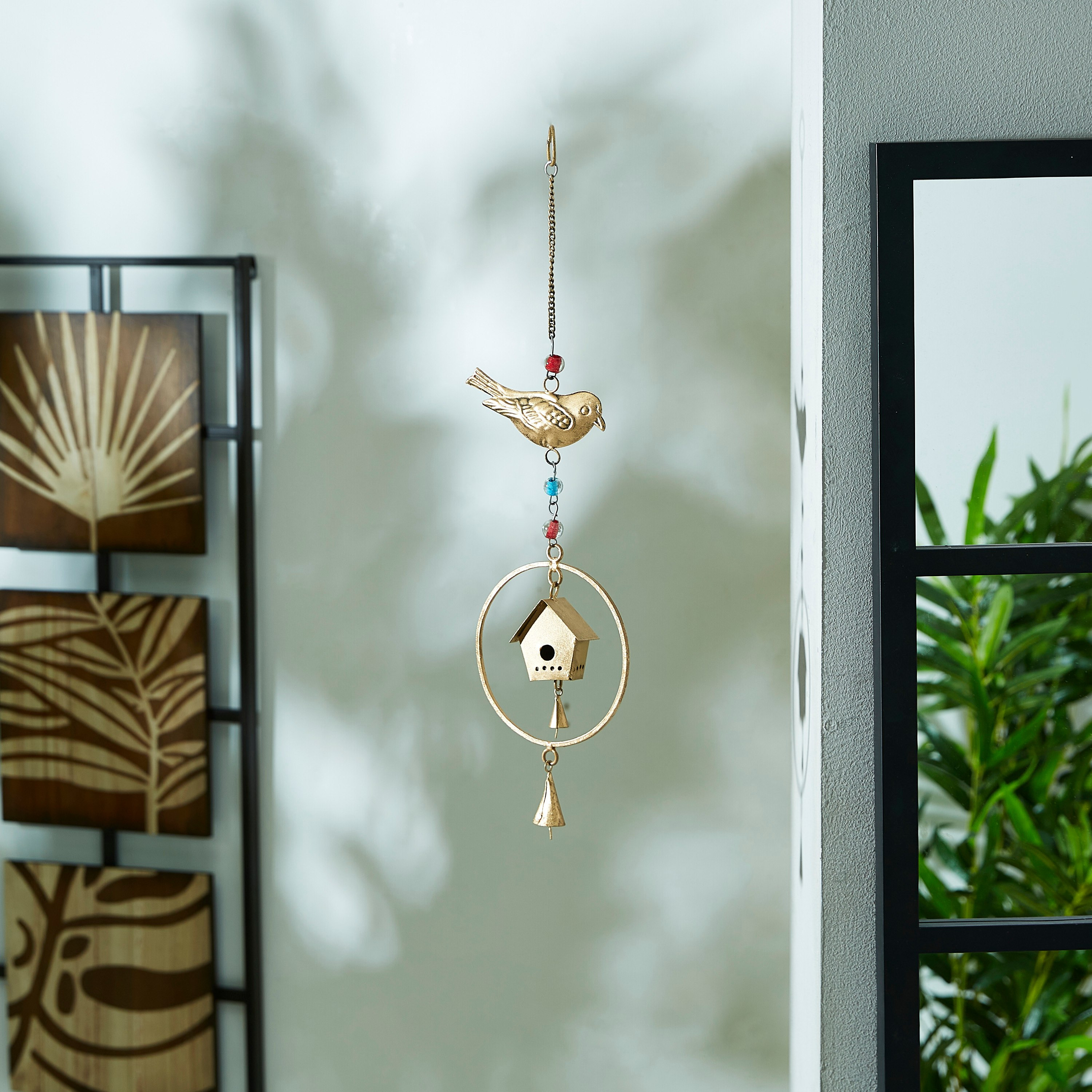 جرس ديكور معدني بخيط فردي على شكل قفص طيور من زهارا-hbxhomeware-homedecor-figurinesandornaments-image-1
