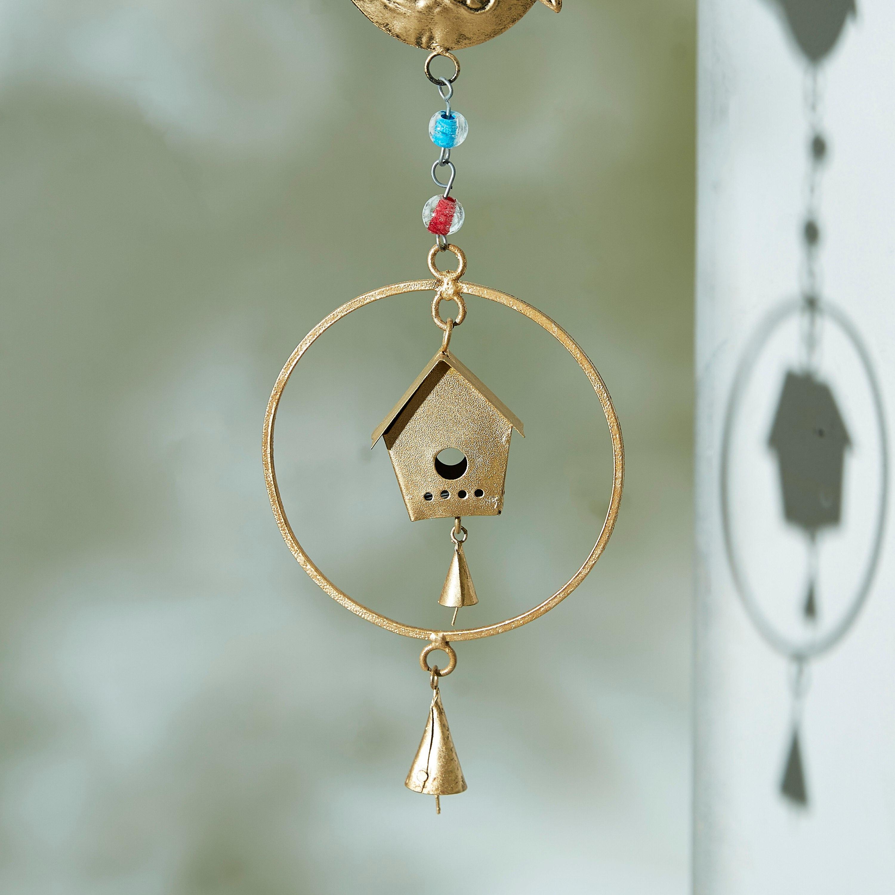 جرس ديكور معدني بخيط فردي على شكل قفص طيور من زهارا-hbxhomeware-homedecor-figurinesandornaments-image-3