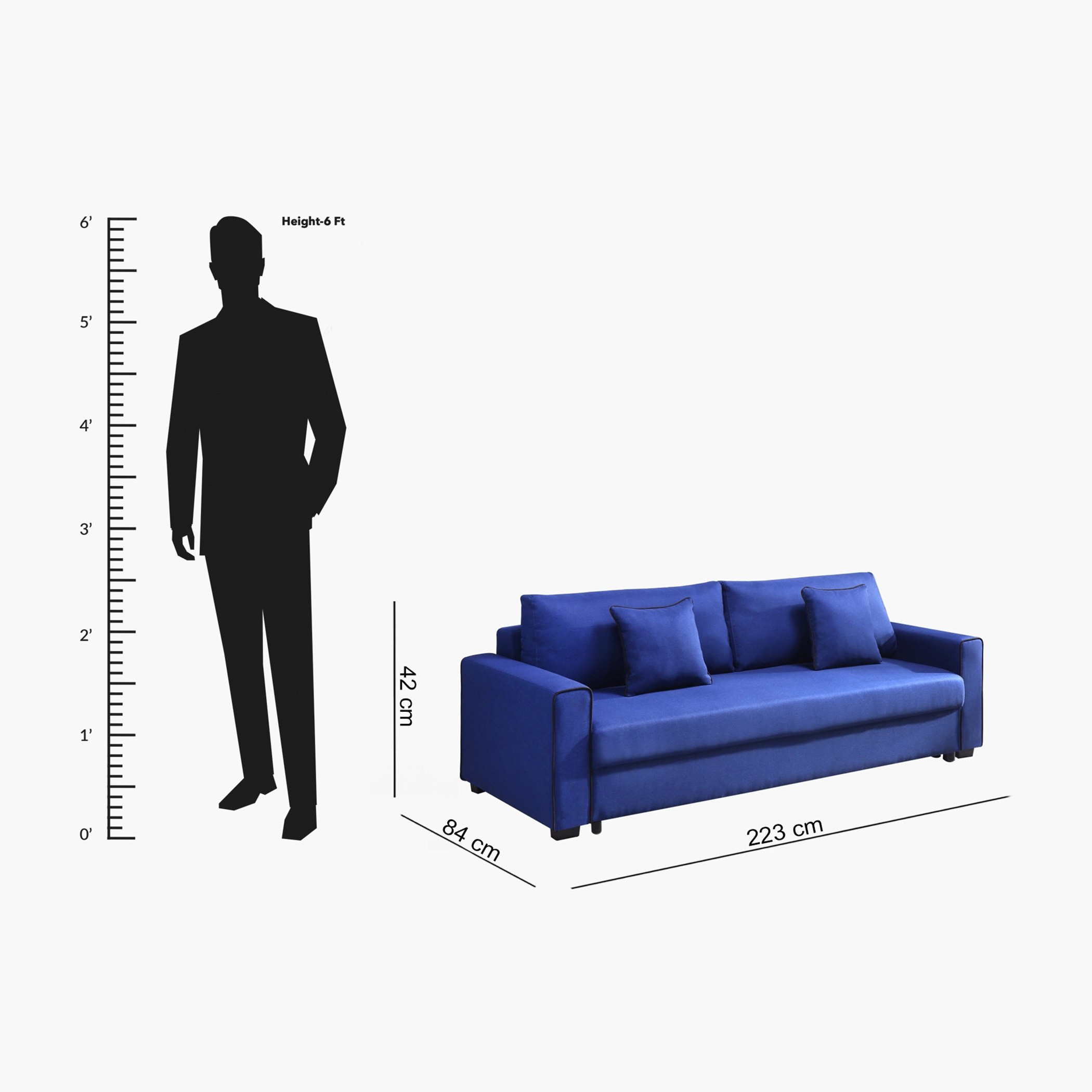 Cyrus 3-Seater Pull-Out Sofa Bed with Storage and 2 Cushions-hbxfurniture-sofasandarmchairs-sofabeds-image-12