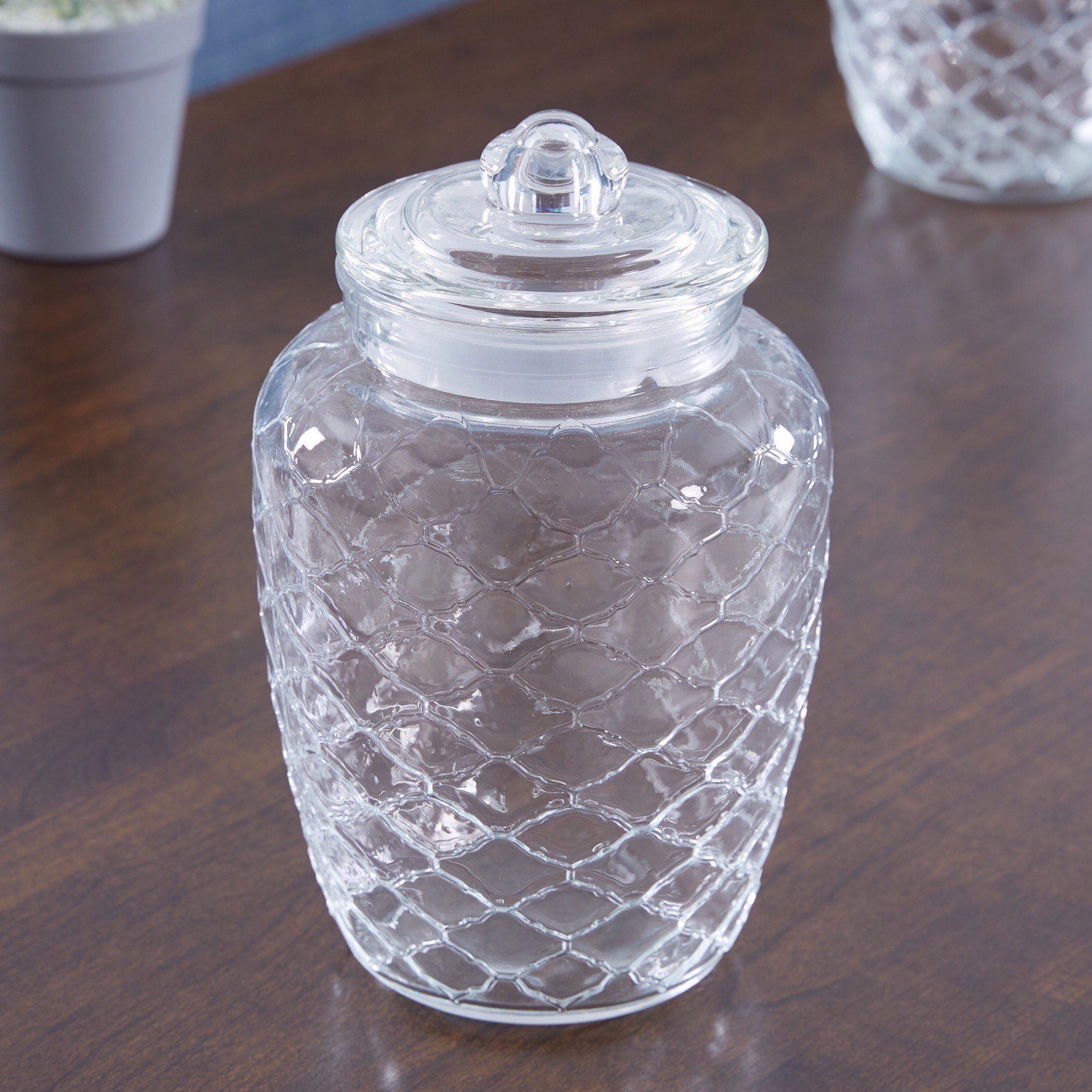 Glass Jar with Lid - 2.2 L-hbxhomeware-hbxkitchen-image-1