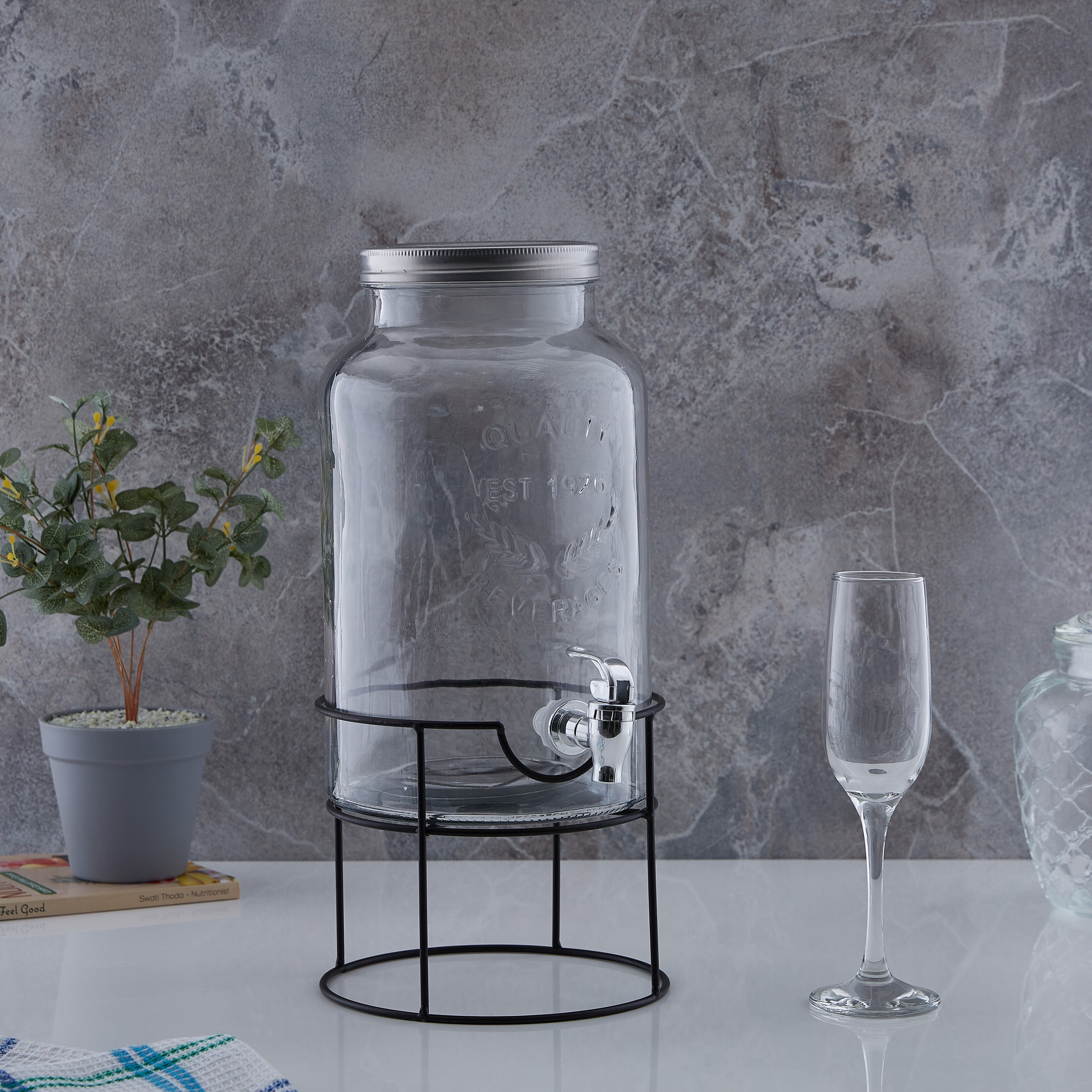 موزّع مشروبات بحامل من أوركيد - 6 لتر-hbxhomeware-hbxkitchen-image-3