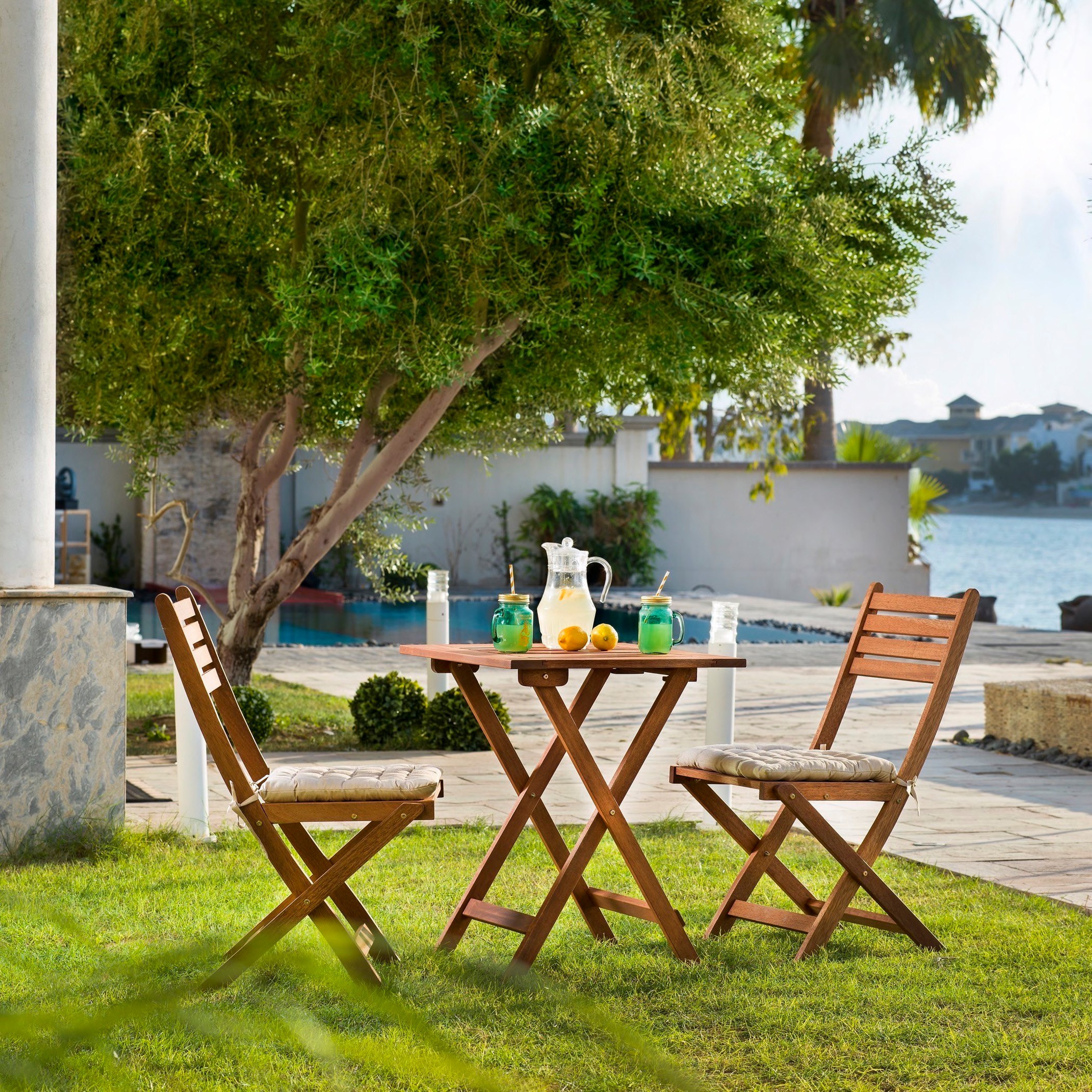 Square folding cheap table and chairs