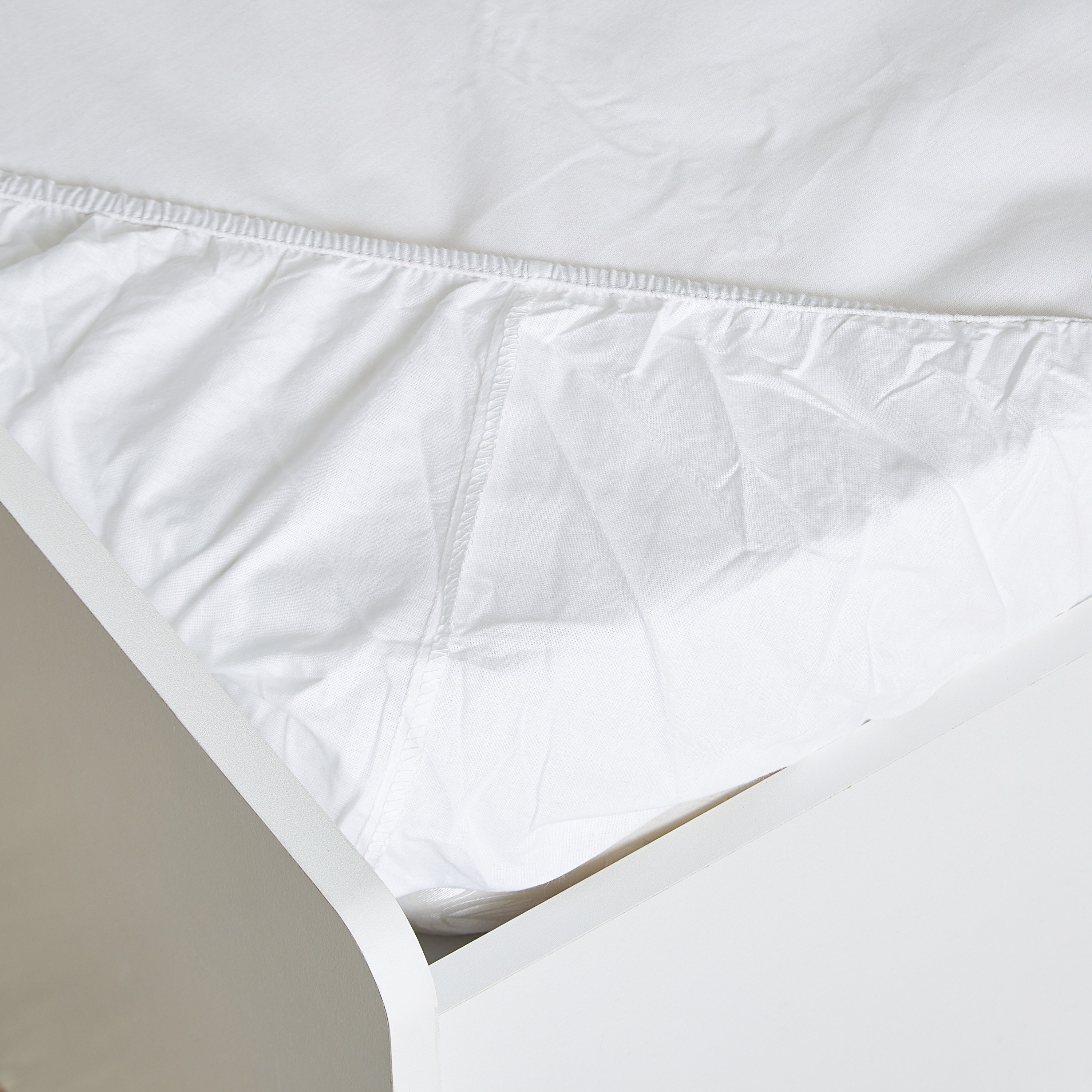شرشف مطاطي فردي قطني سادة من ويلينجتون - 90x200 سم-hbxhomeware-bedding-fittedsheets-image-4