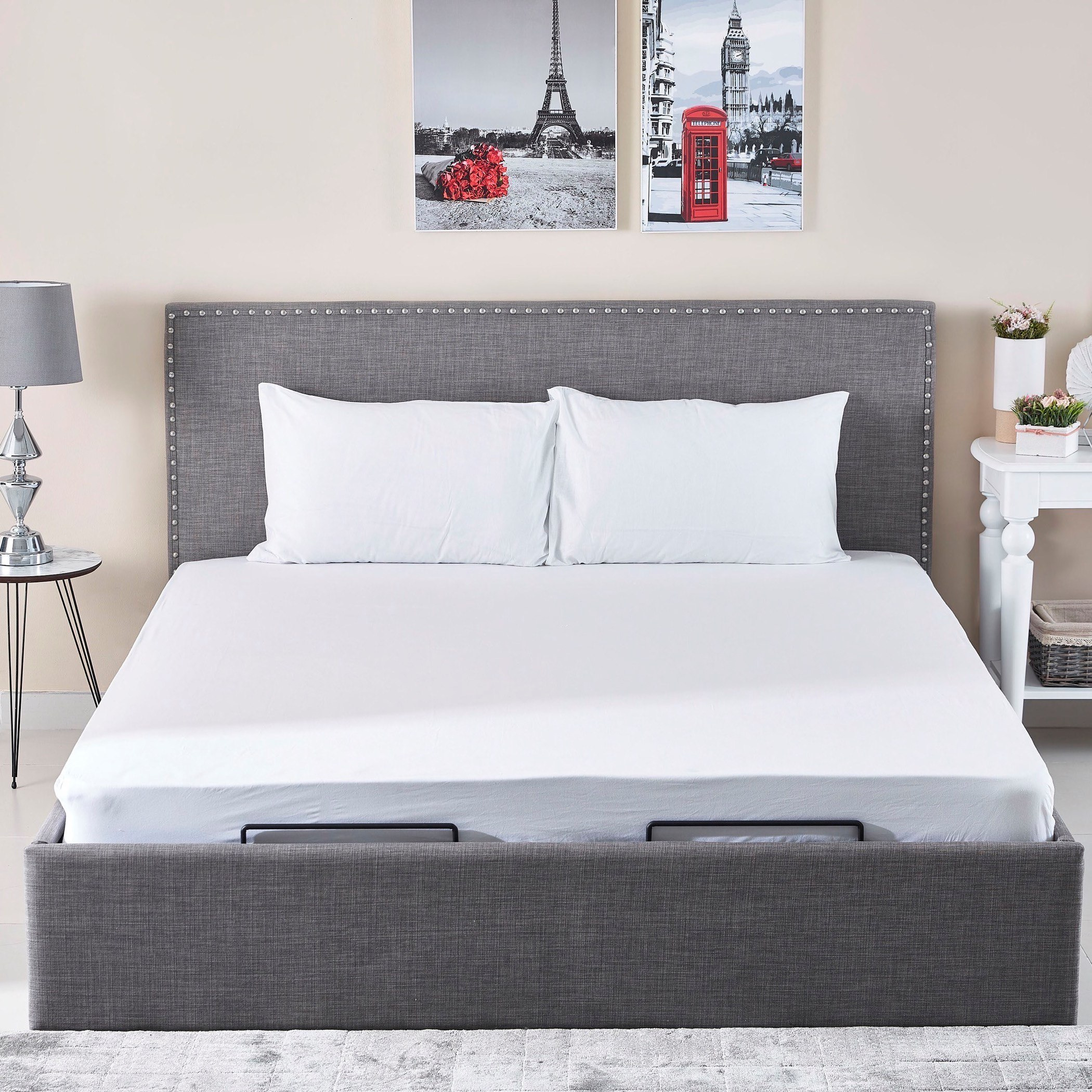 شرشف مطاطي كينج قطني سادة من ويلينجتون - 180x200 سم-hbxhomeware-hbxbedroom-image-4
