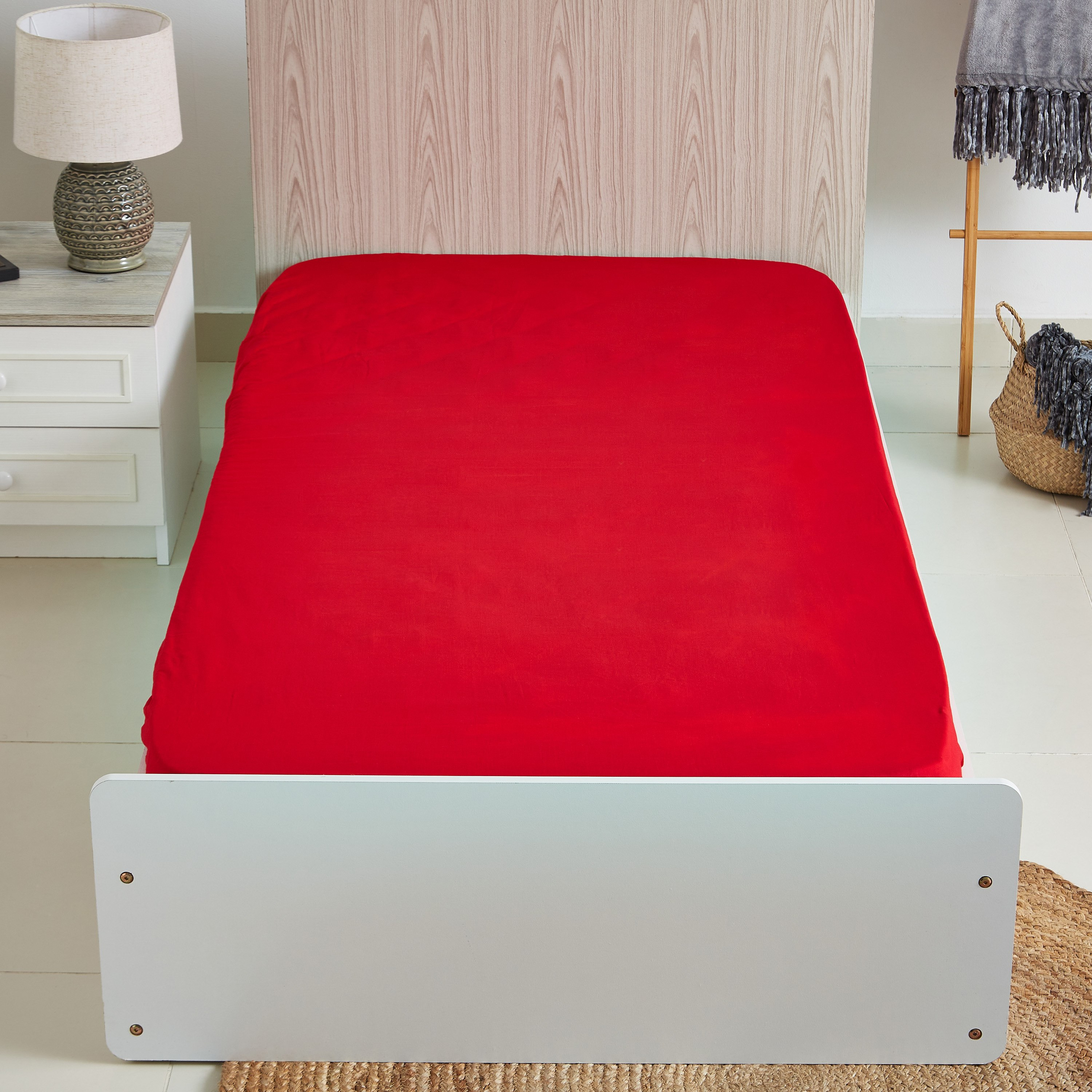 شرشف مطاطي فردي قطني سادة من ويلينجتون - 90x200 سم-hbxhomeware-hbxbedroom-image-2