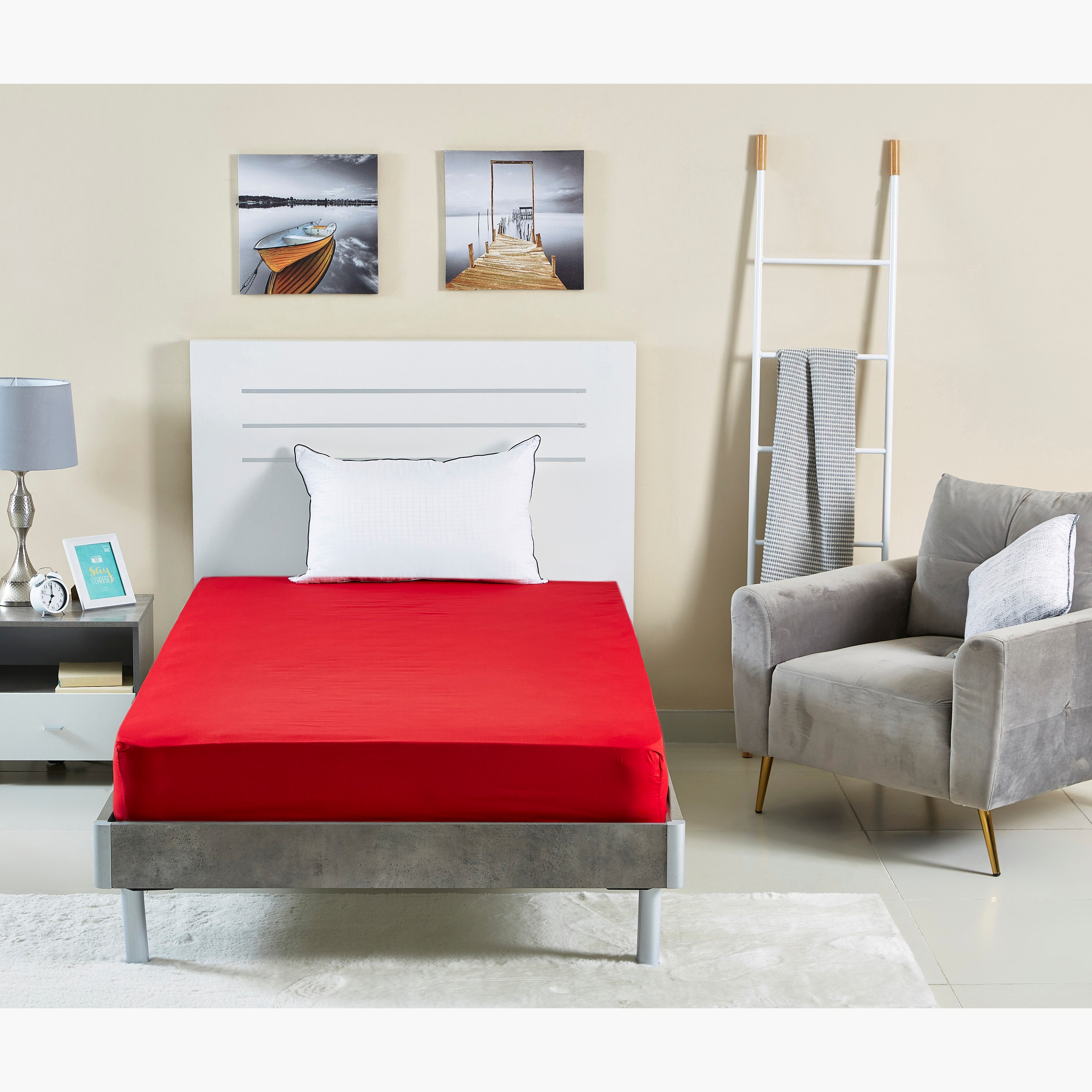Wellington Solid Cotton Twin Fitted Sheet - 120x200 cm-hbxhomeware-hbxbedroom-image-5