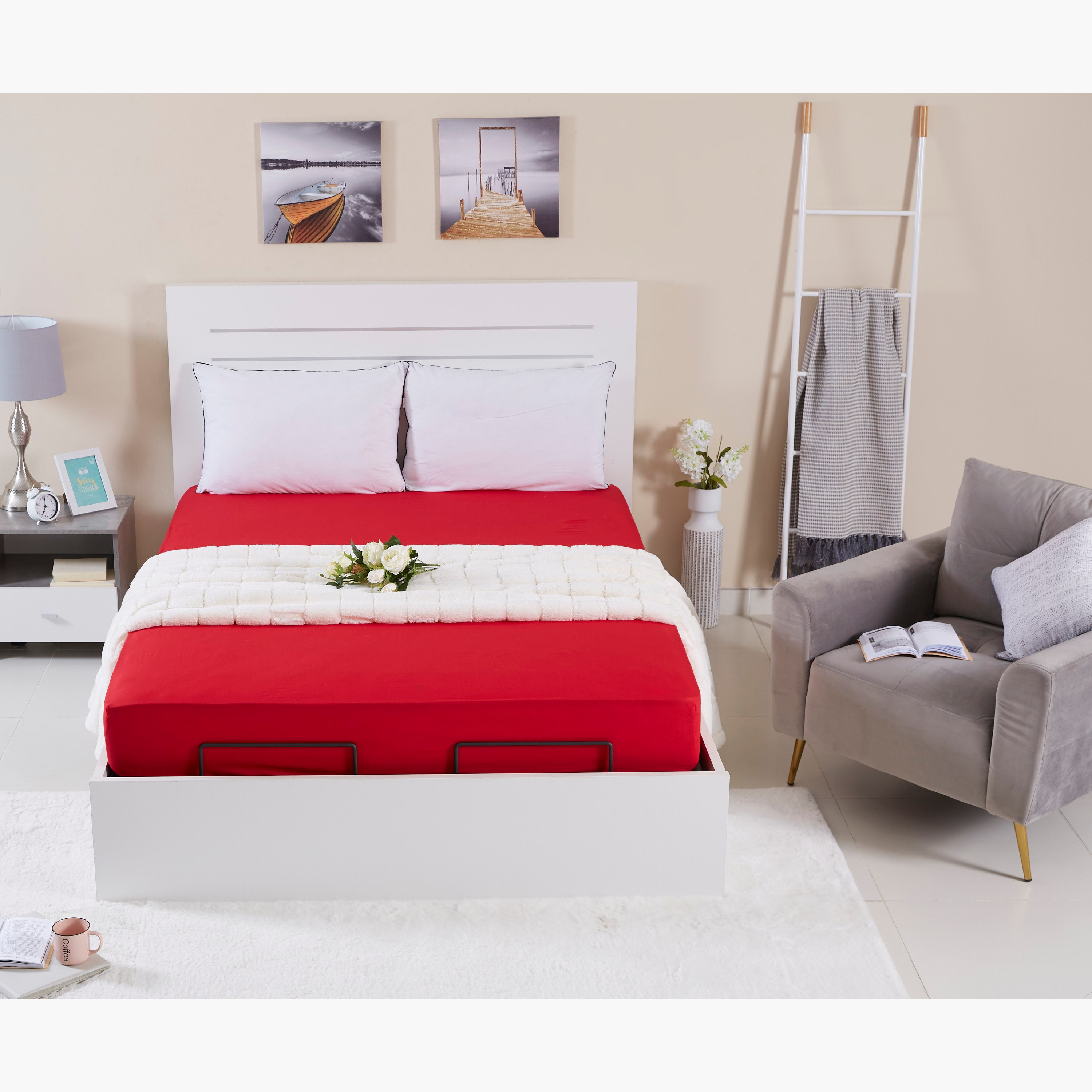 شرشف مطّاطي كوين قطني سادة من ويلينجتون - 150X200 سم-hbxhomeware-hbxbedroom-image-5