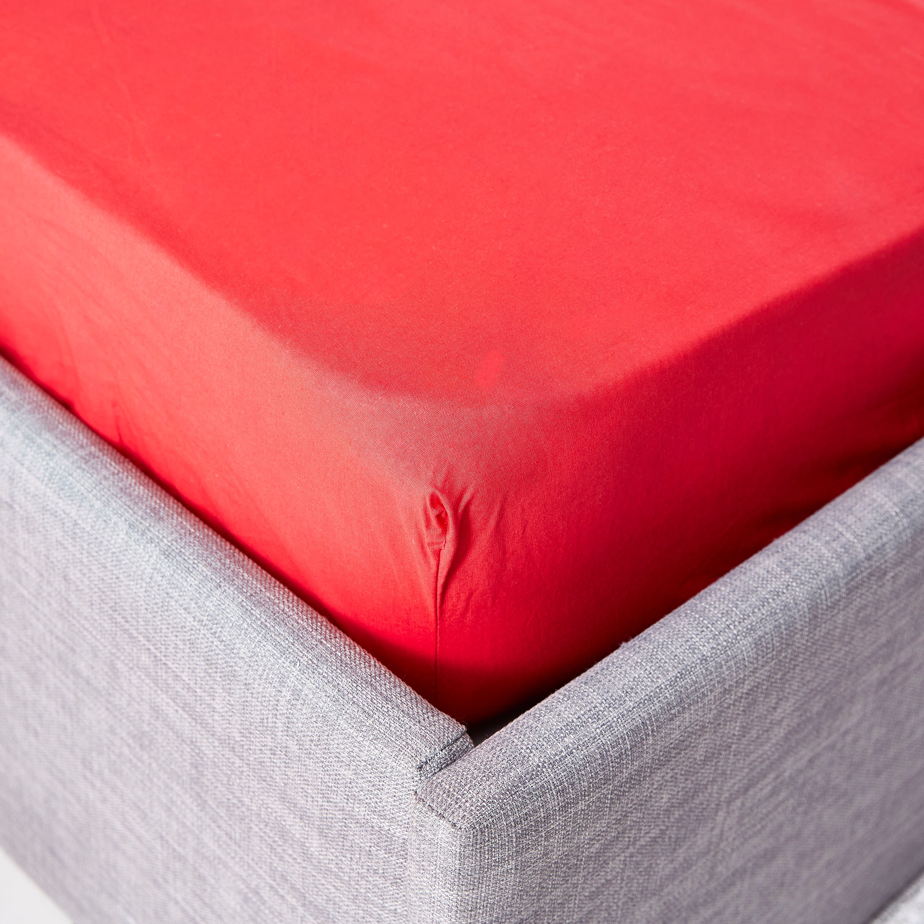 Wellington Solid Cotton Super King Fitted Sheet - 200x200 cm-hbxhomeware-hbxbedroom-image-2