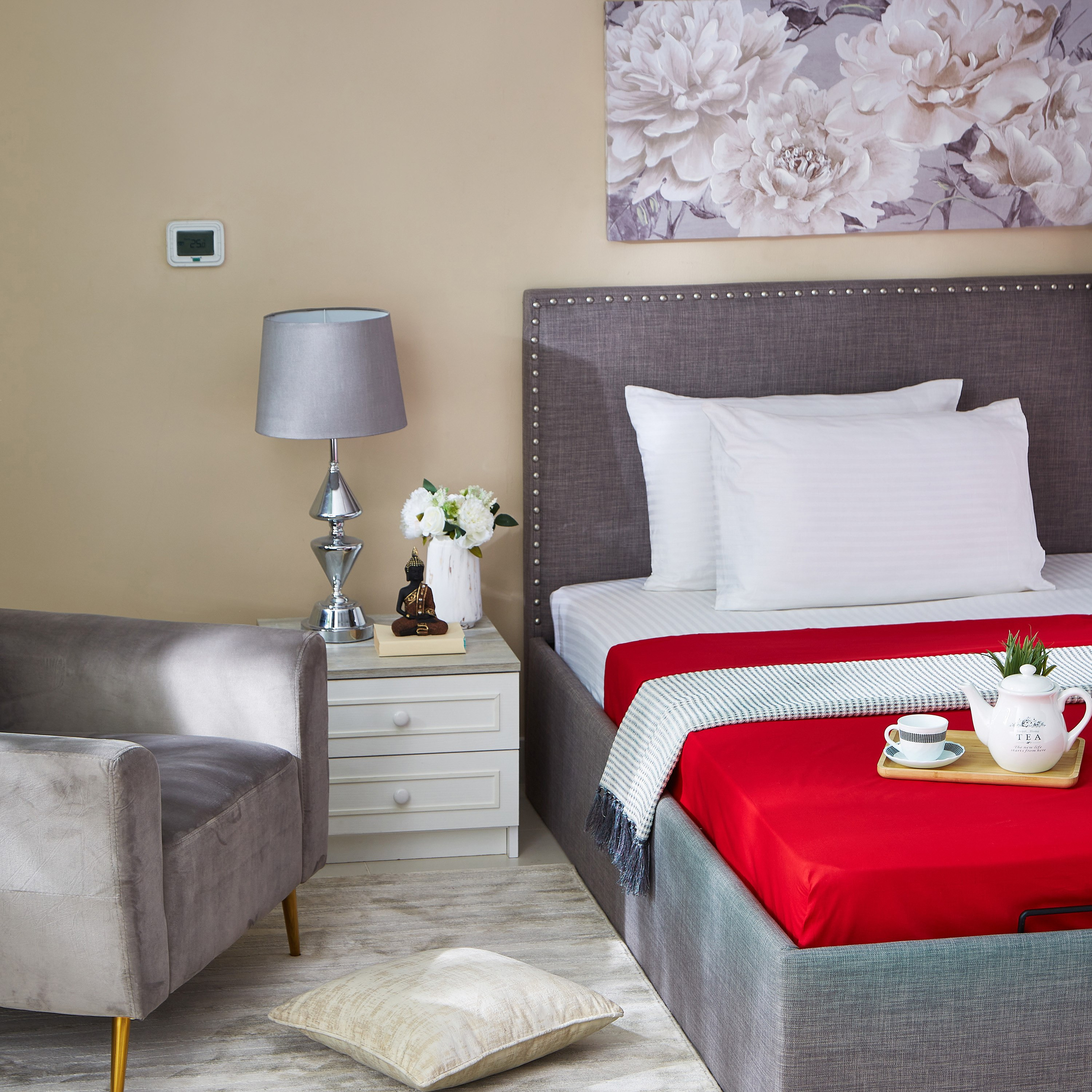 شرشف مسطّح قطني كينج سادة من ويلينجتون - 240x260 سم-hbxhomeware-hbxbedroom-image-3