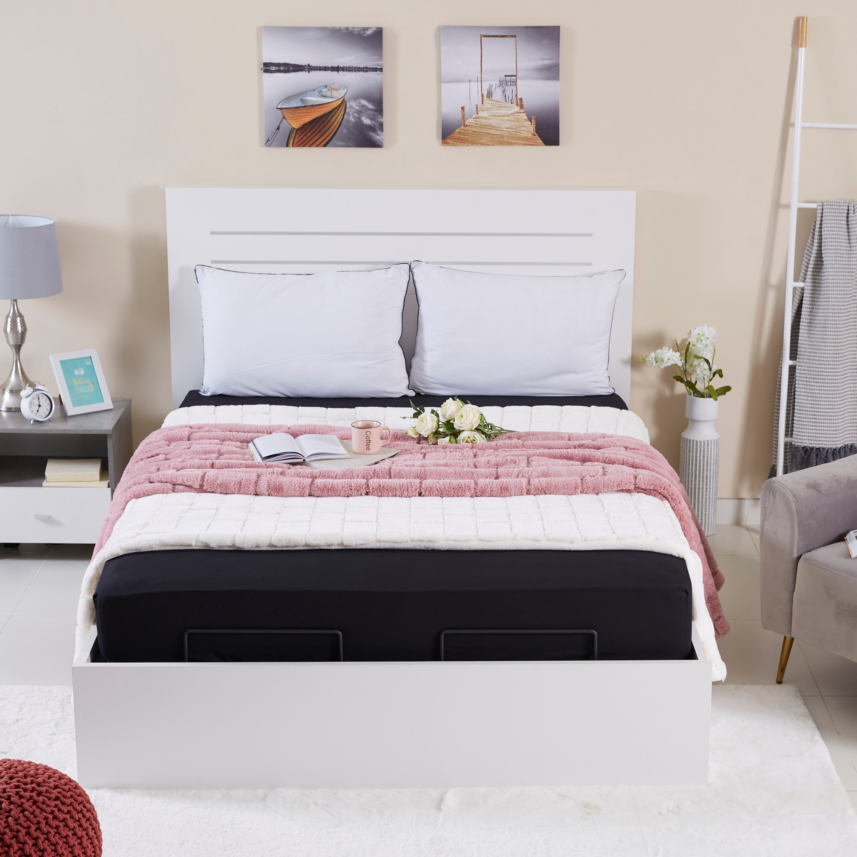 شرشف مطّاطي سادة قطني مقاس كوين من ويلينجتون - 150X200 سم-hbxhomeware-hbxbedroom-image-5