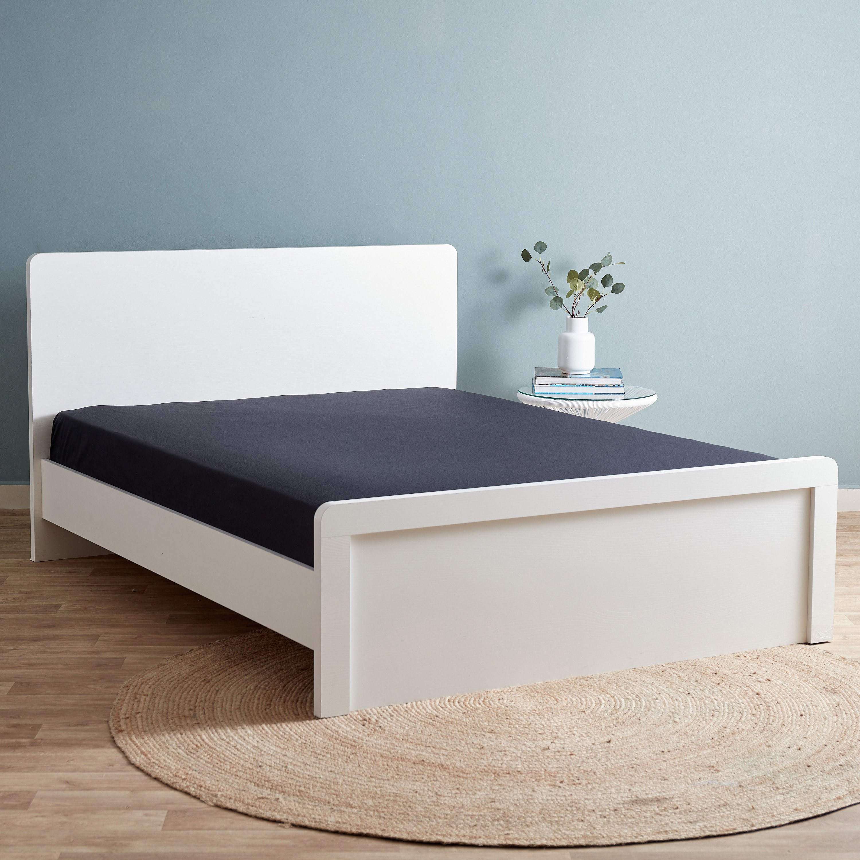 شرشف مسطح قطني كينج سادة من ويلينجتون - 260x240 سم-hbxhomeware-hbxbedroom-image-1