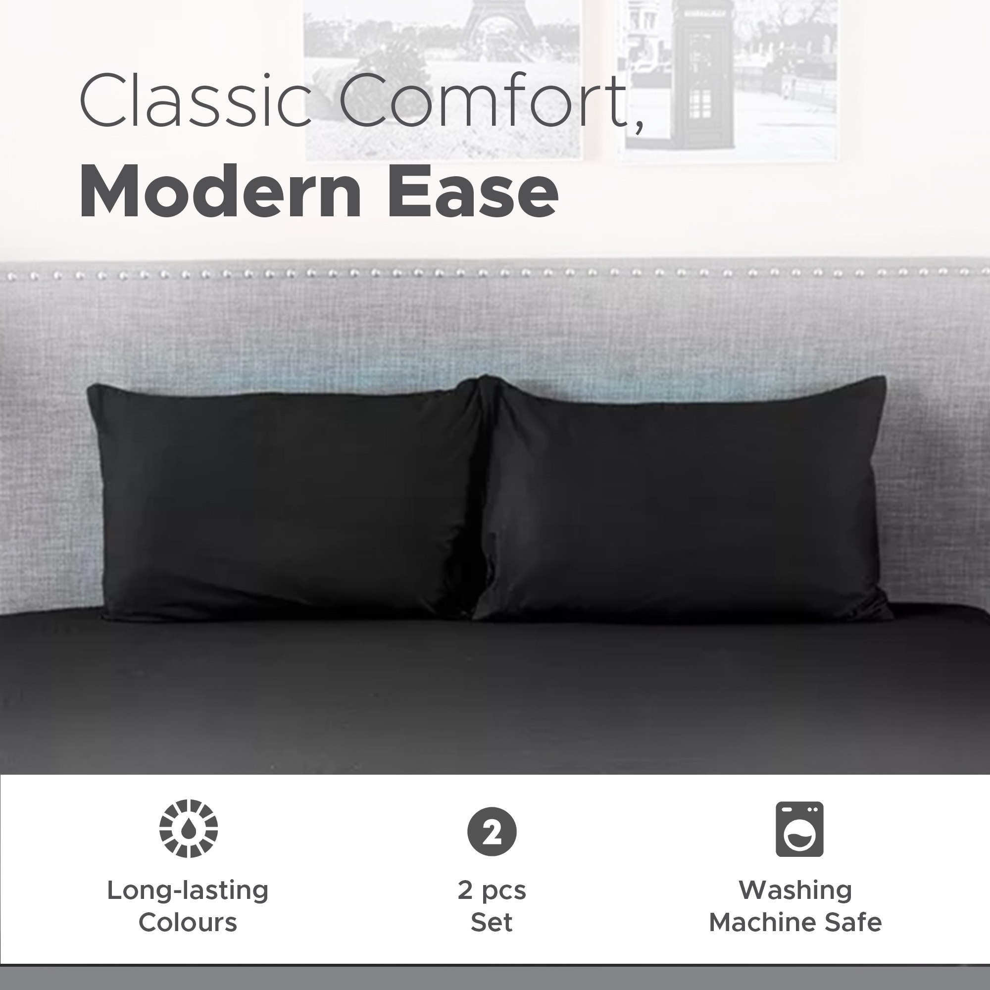 طقم غطاء وسادة سادة قطن قطعتين من ويلينجتون- 50 × 75 سم-hbxhomeware-hbxbedroom-image-8