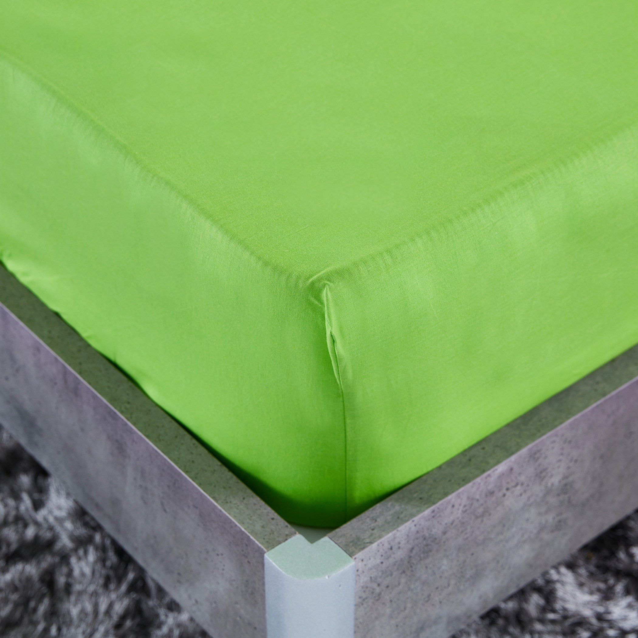 شرشف مطاطي قطني مزدوج سادة من ويلينجتون - 120x200 سم-hbxhomeware-hbxbedroom-image-3