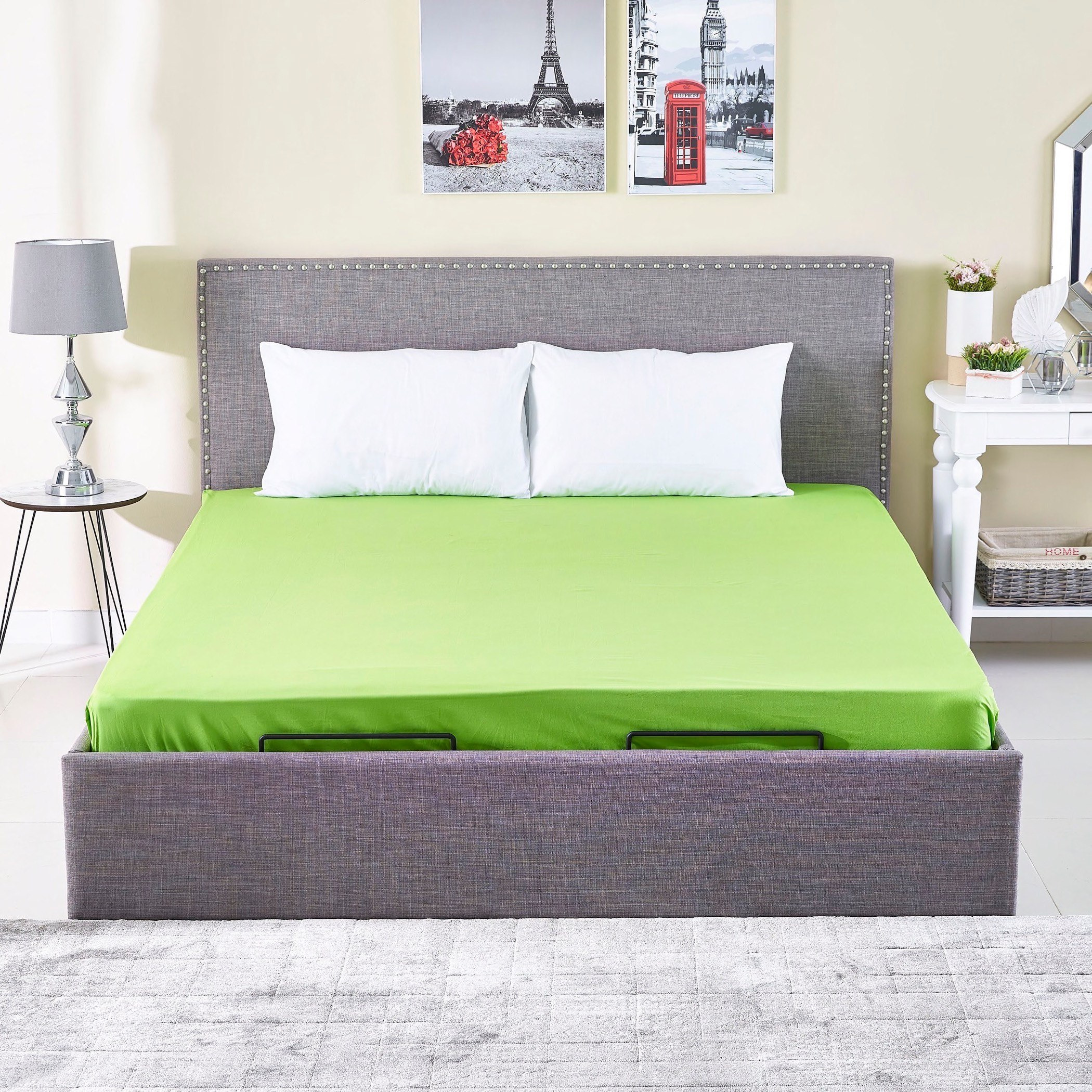 شرشف مطاطي كينج قطني سادة من ويلينجتون - 180x200 سم-hbxhomeware-hbxbedroom-image-4