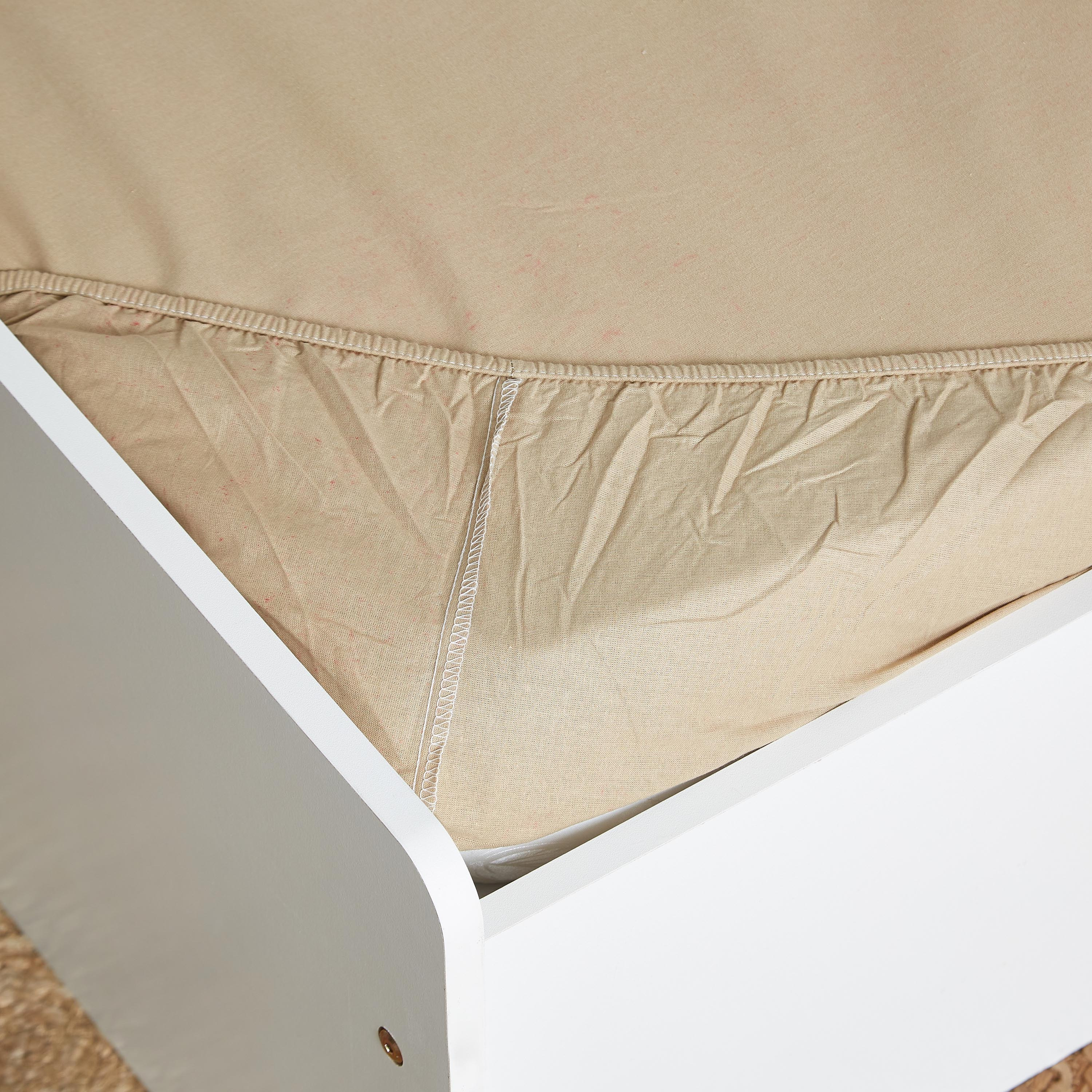 شرشف مطاطي فردي قطني سادة من ويلينجتون - 90x200 سم-hbxhomeware-hbxbedroom-image-4