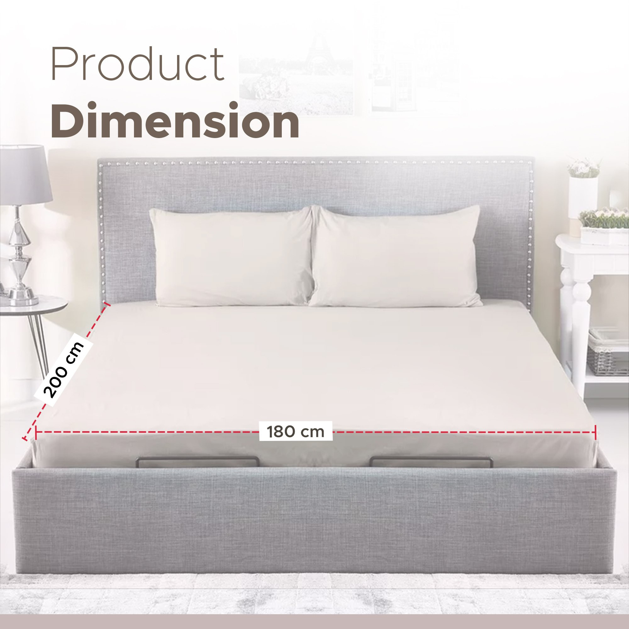 شرشف مطاطي كينج قطني سادة من ويلينجتون - 180x200 سم-hbxhomeware-bedding-fittedsheets-image-8