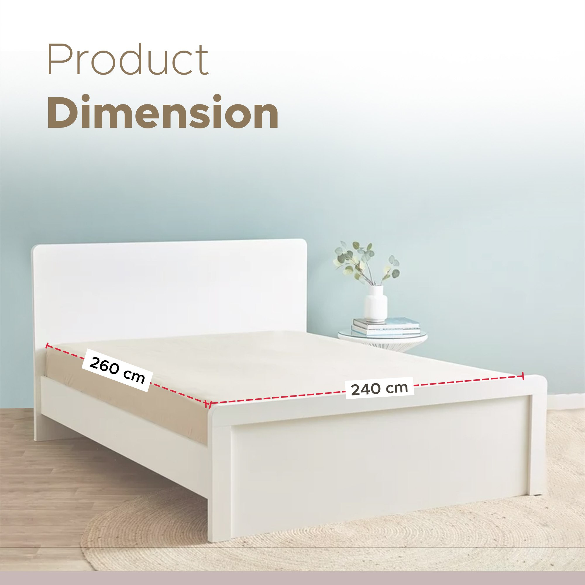 شرشف مسطح قطني كينج سادة من ويلينجتون - 260x240 سم-hbxhomeware-hbxbedroom-image-12