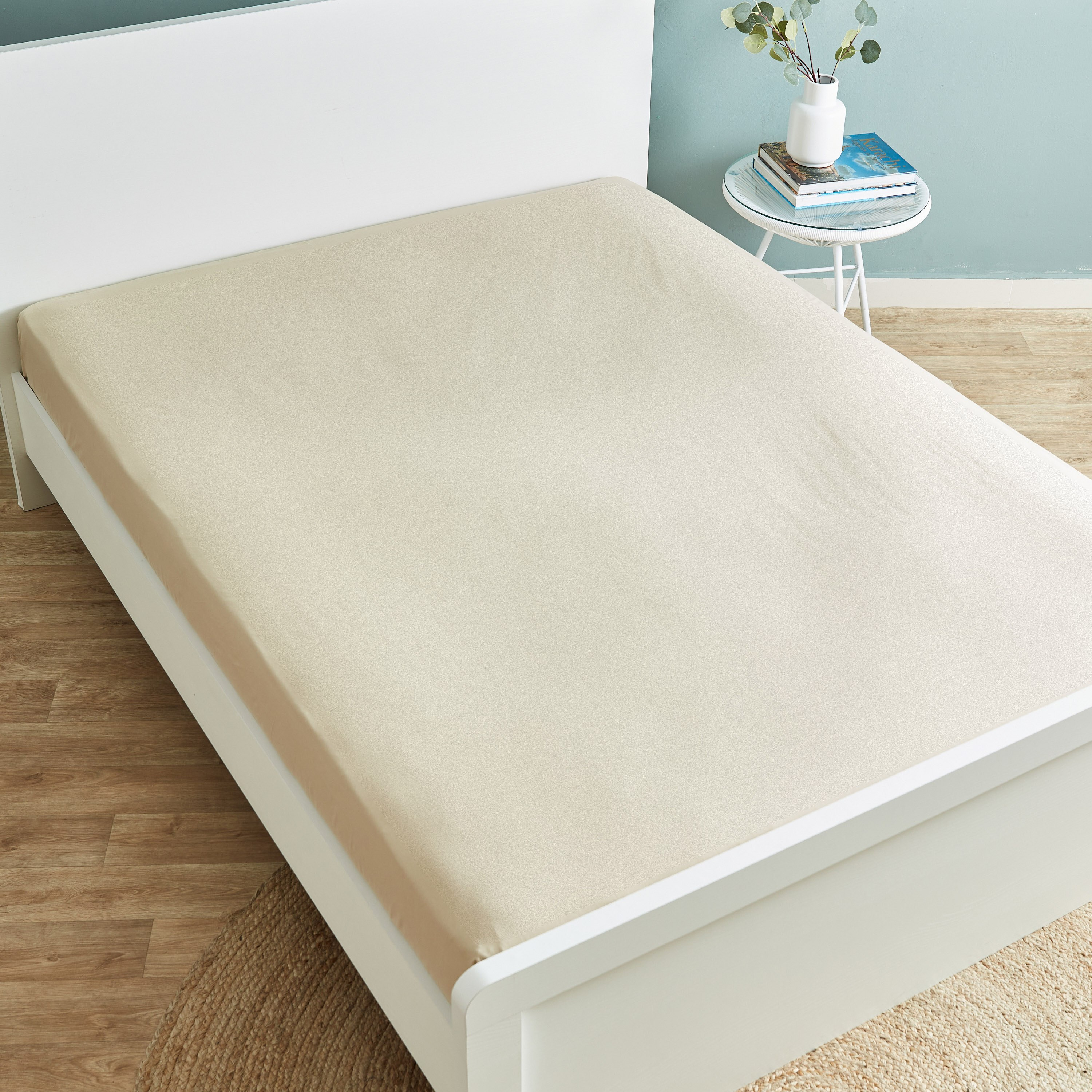 شرشف مسطح قطني كينج سادة من ويلينجتون - 260x240 سم-hbxhomeware-hbxbedroom-image-3