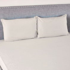 Wellington Solid Cotton 2-Piece Pillow Cover Set - 50x75 cm