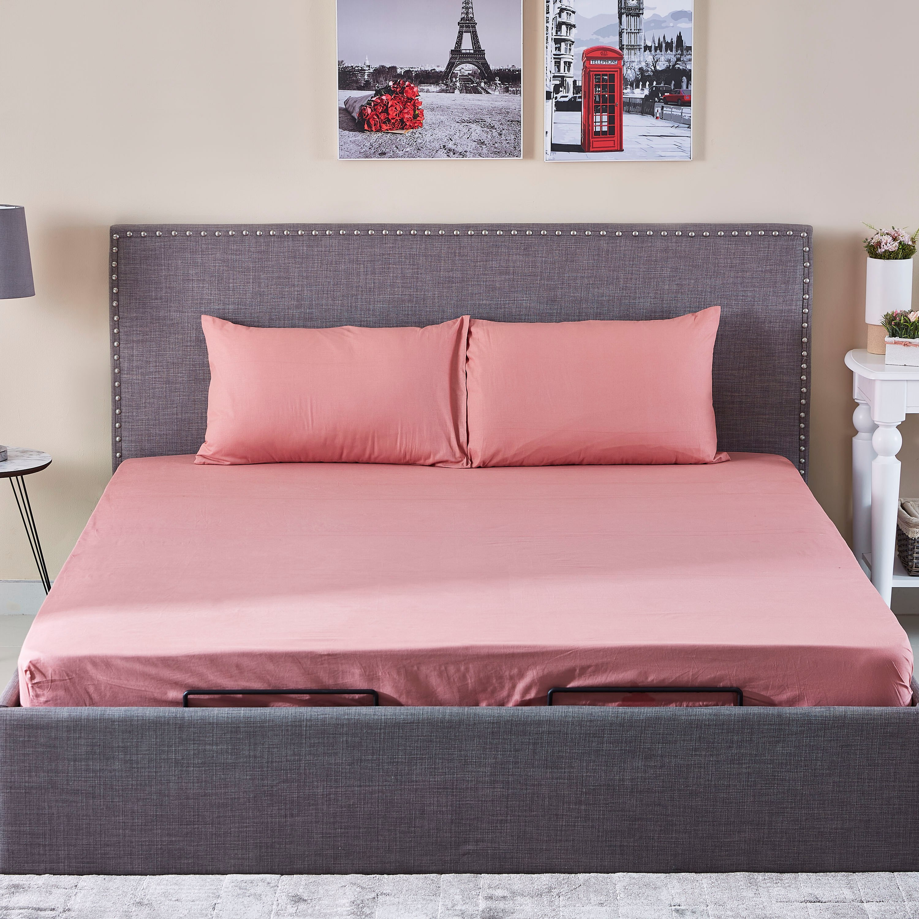 شرشف مطاطي كينج قطني سادة من ويلينجتون - 180x200 سم-hbxhomeware-hbxbedroom-image-4