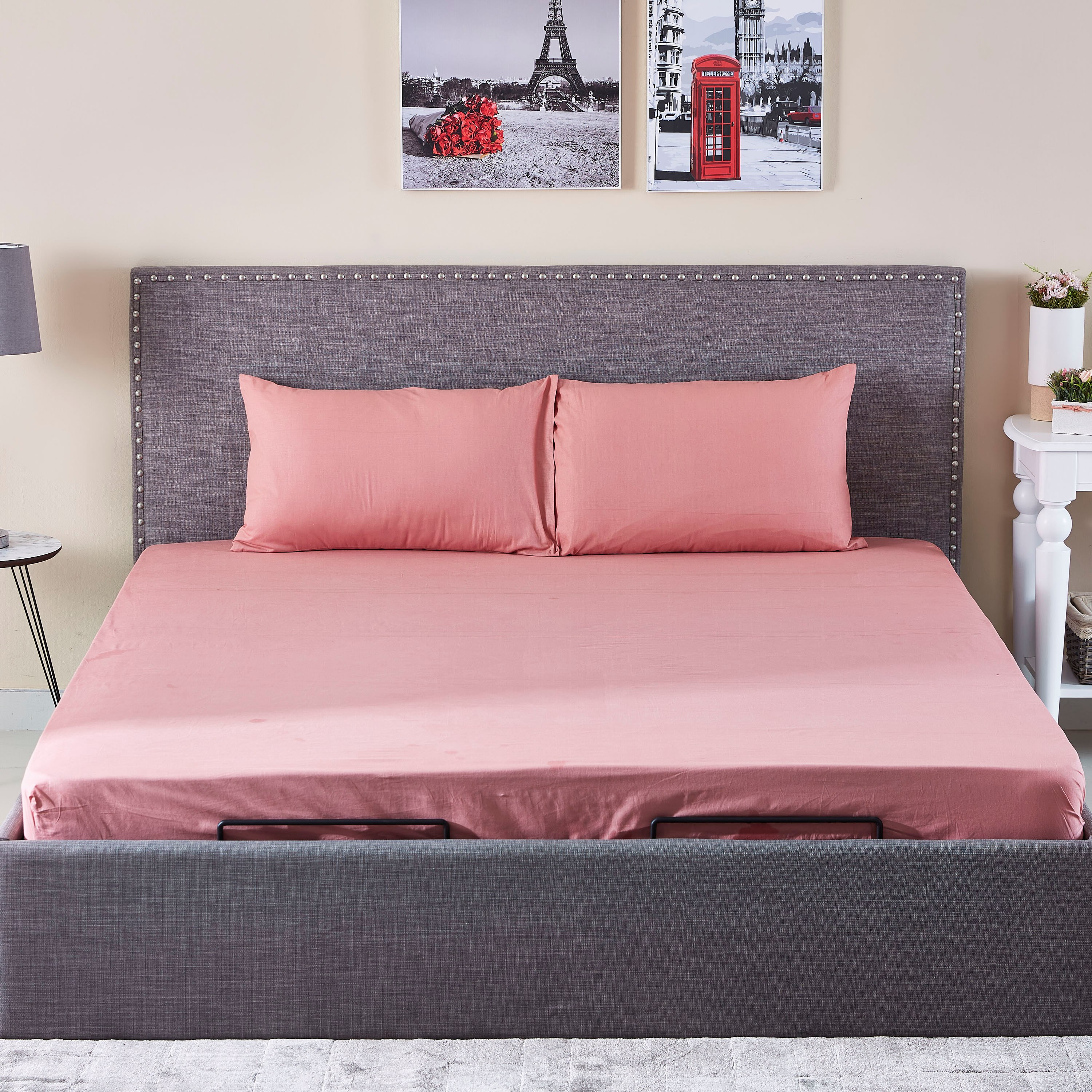 شرشف مطاطي سوبر كينج قطن سادة من ويلينجتون - 200x200  سم-hbxhomeware-hbxbedroom-image-4