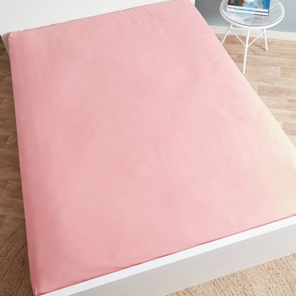 Wellington Solid Cotton King Flat Sheet - 240x260 cm-Sheets and Pillow Covers-image-3