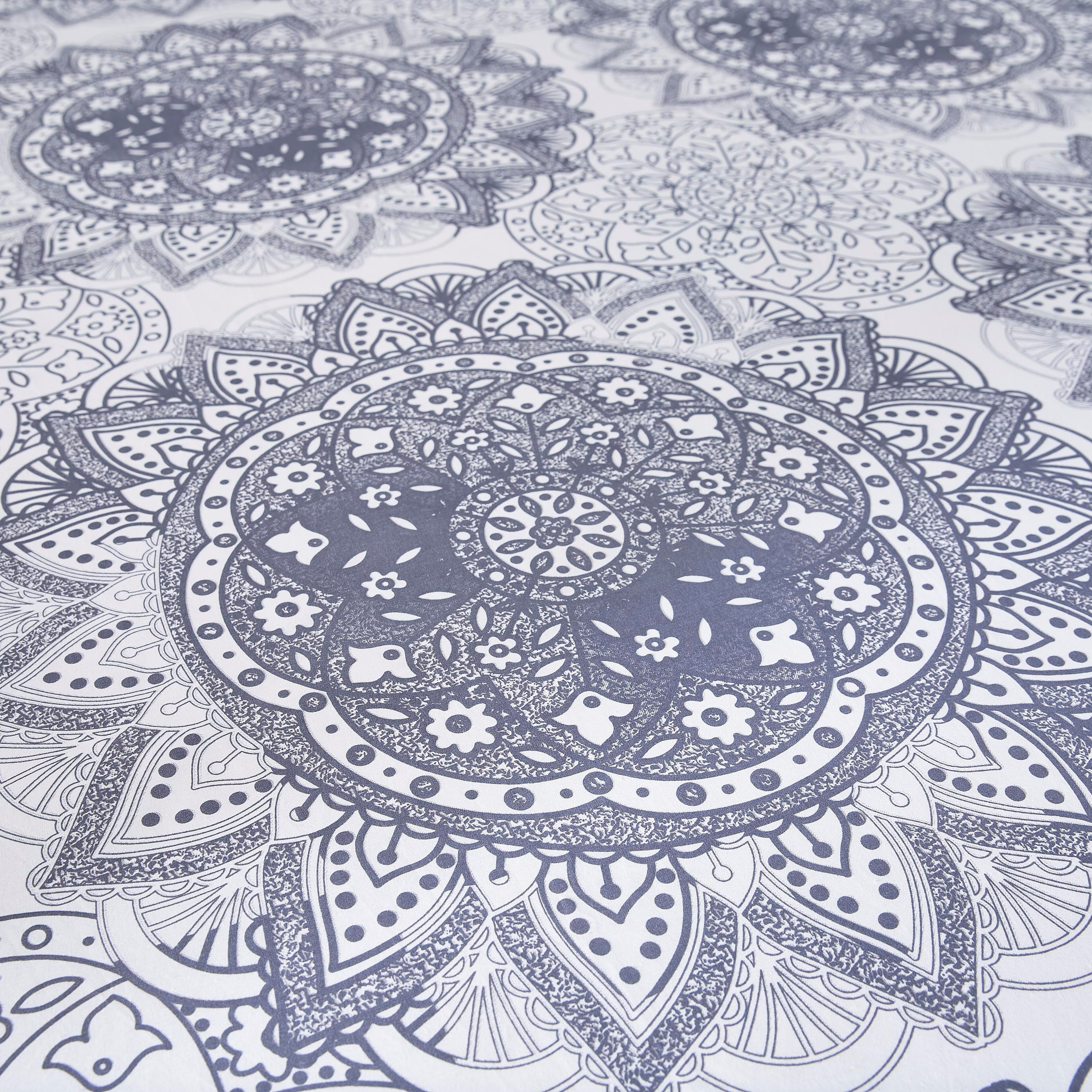 Medallian Printed Super King Cotton Fitted Sheet - 200x200 cm-hbxhomeware-hbxbedroom-image-2