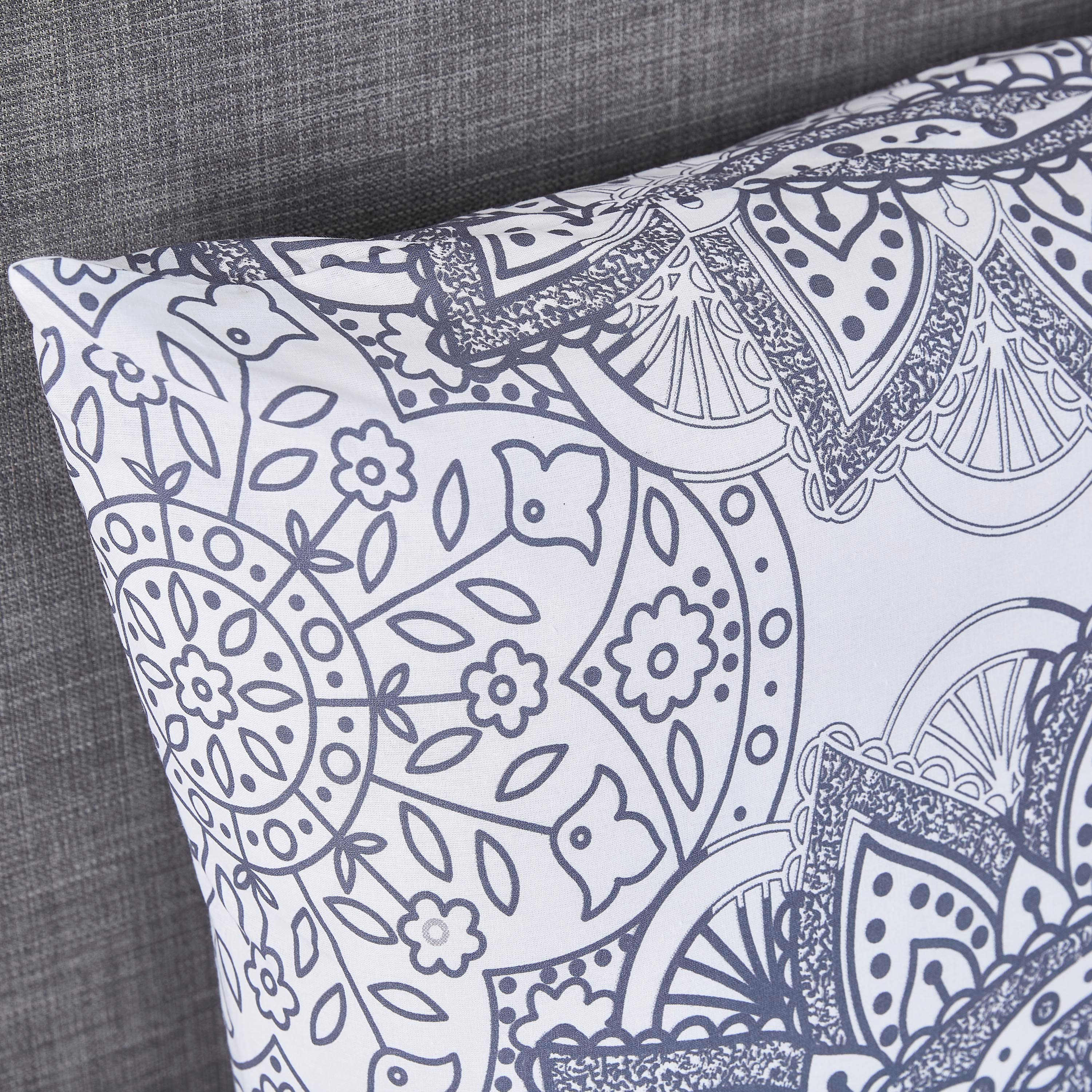طقم غطاء وسادة قطني من قطعتين بطبعات منقوشة - 50x75 سم-hbxhomeware-hbxbedroom-image-2