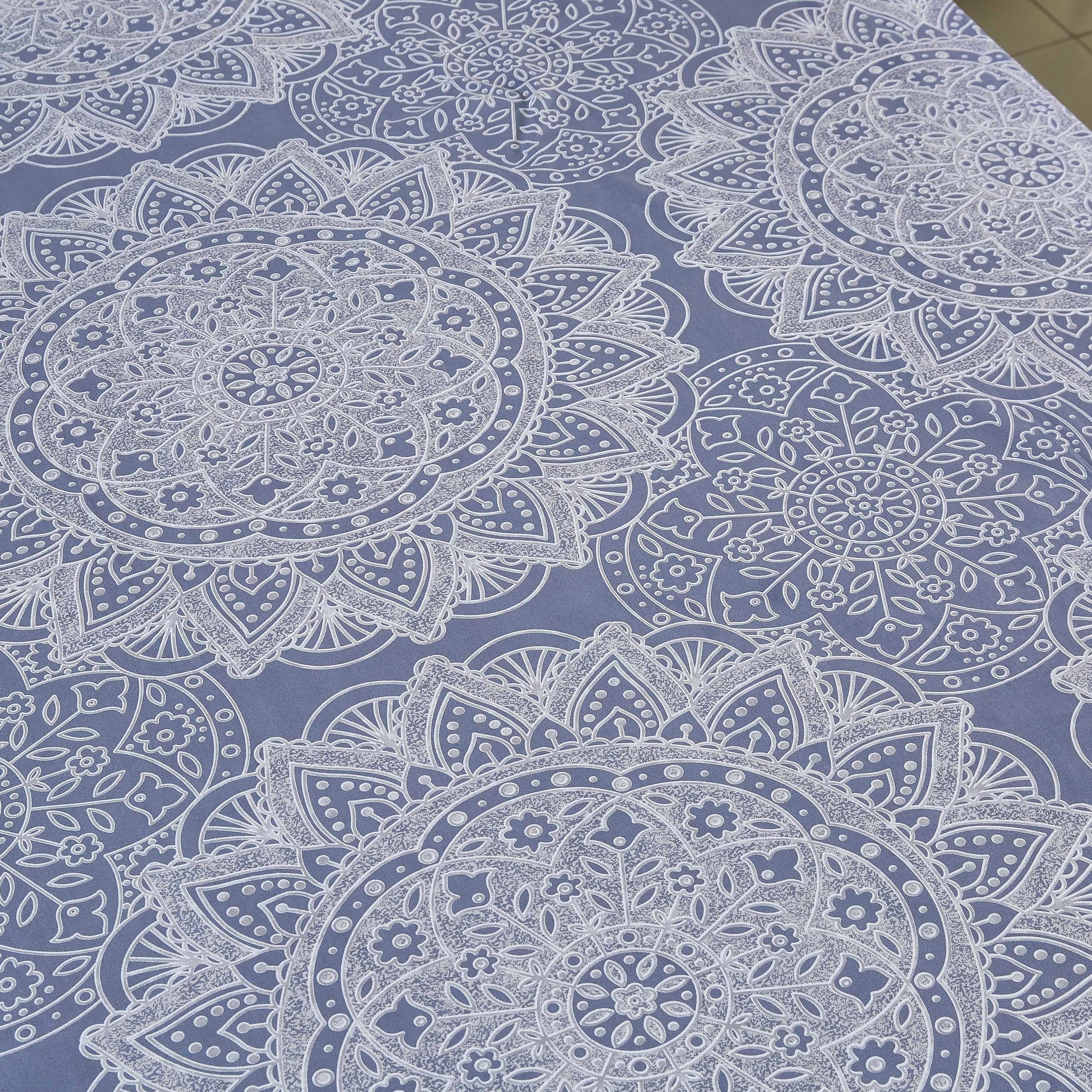 شرشف مطّاطي قطني مقاس مزدوج بطبعات من ميداليان - 120x200 سم-hbxhomeware-hbxbedroom-image-4