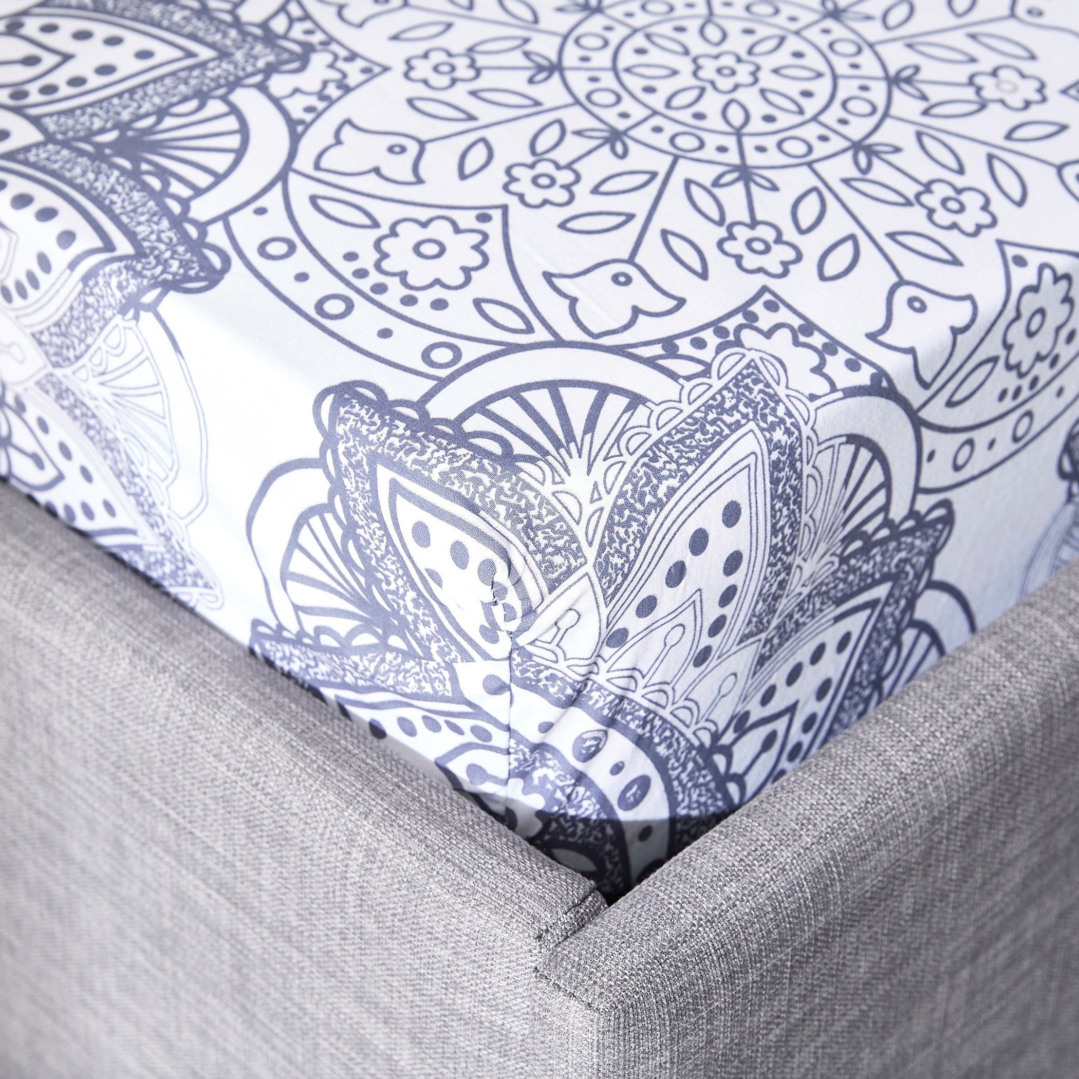 شرشف مطّاطي قطني مقاس كينج من ميداليان - 180x200 سم-hbxhomeware-hbxbedroom-image-3