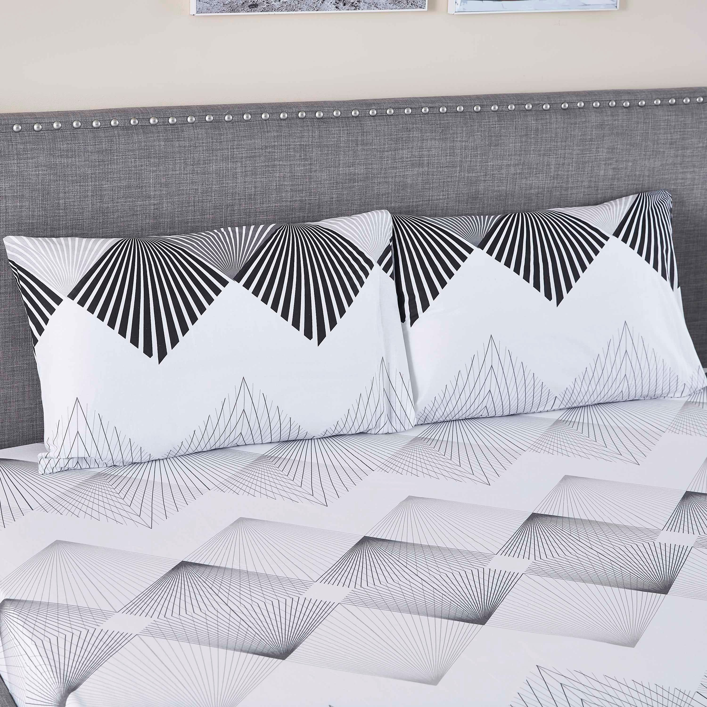 Sunrise Printed 2-Piece Cotton Pillow Cover Set - 50x75 cm-hbxhomeware-hbxbedroom-image-1