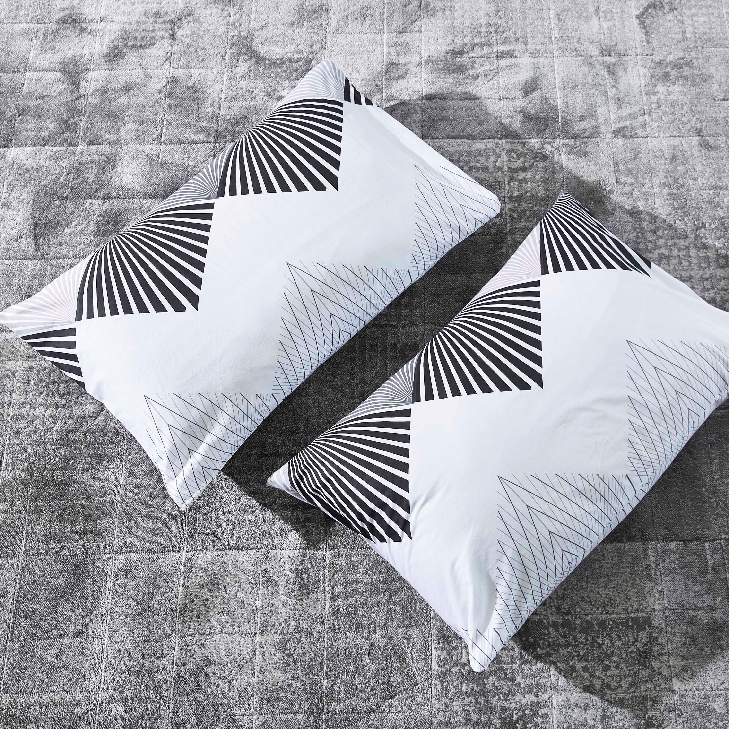 Sunrise Printed 2-Piece Cotton Pillow Cover Set - 50x75 cm-hbxhomeware-hbxbedroom-image-3